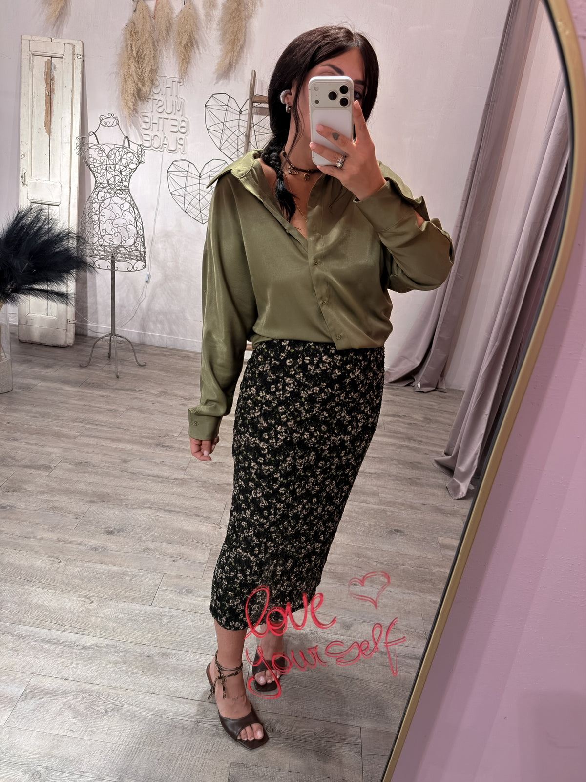 Camicia Satinata Olio Wild Pony