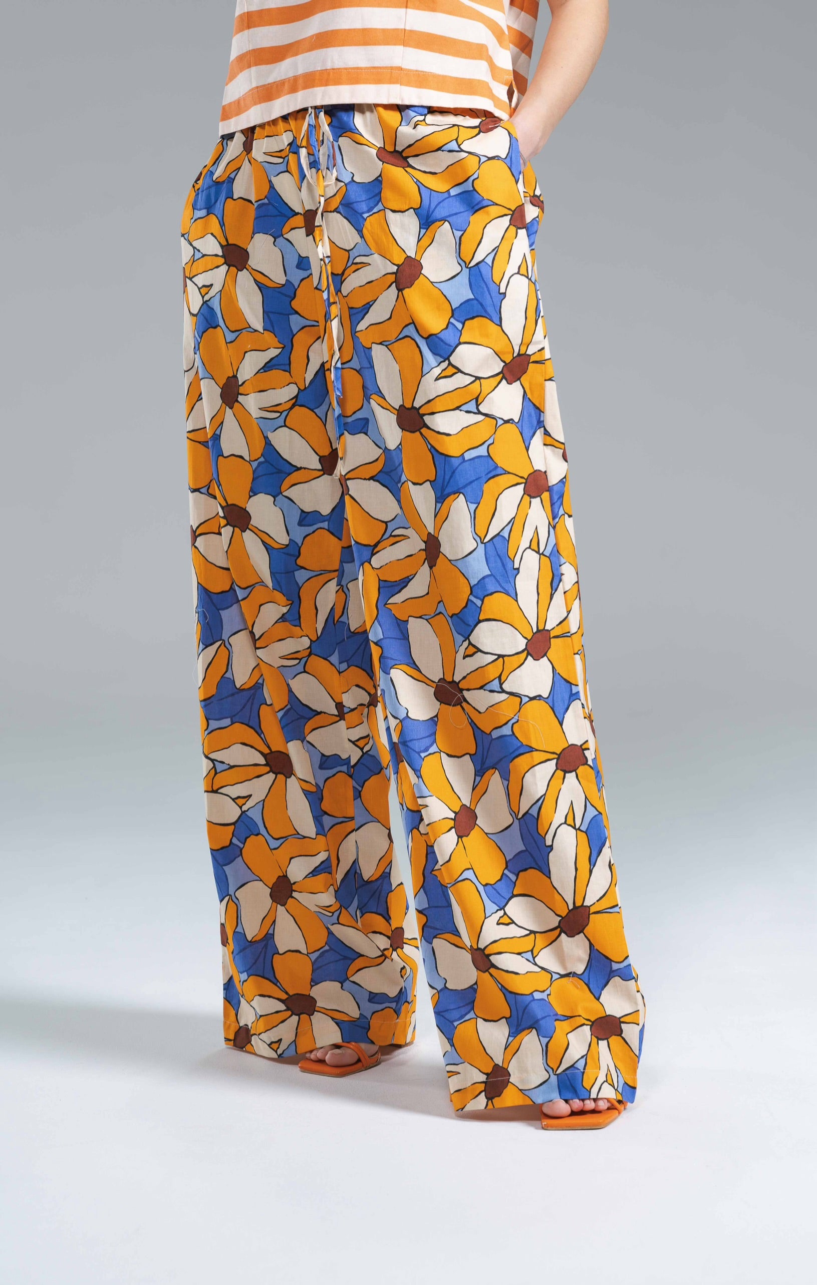 Pantalone Palazzo Cotton Flowers Compania Fantastica