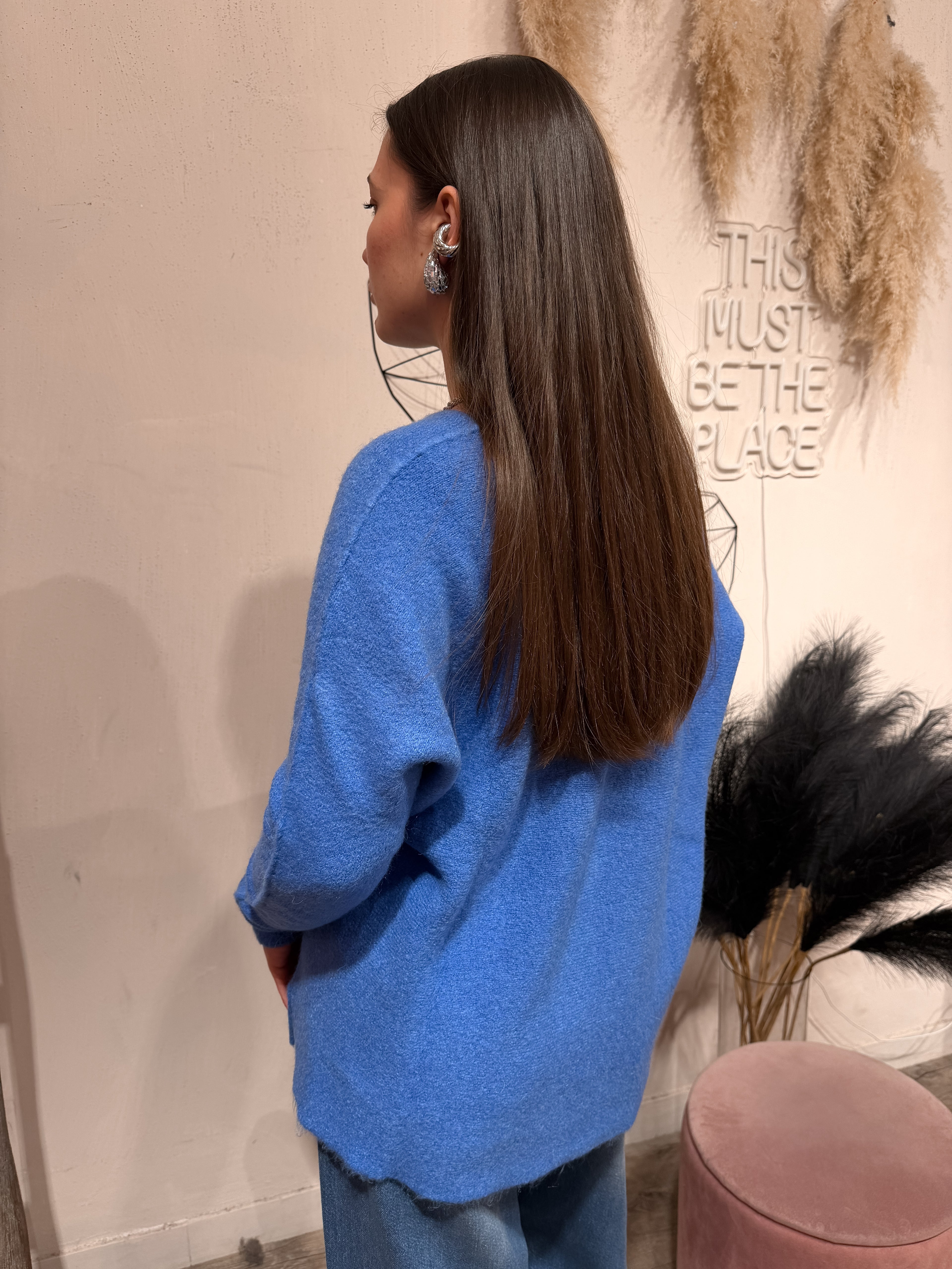 Maxi Maglione Scollo Barca Kontatto +Colori