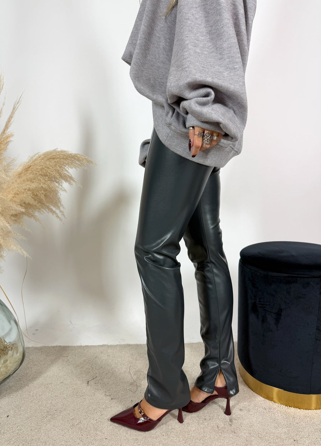 Panta Leggings Pelle Kostumn1 Asfalto