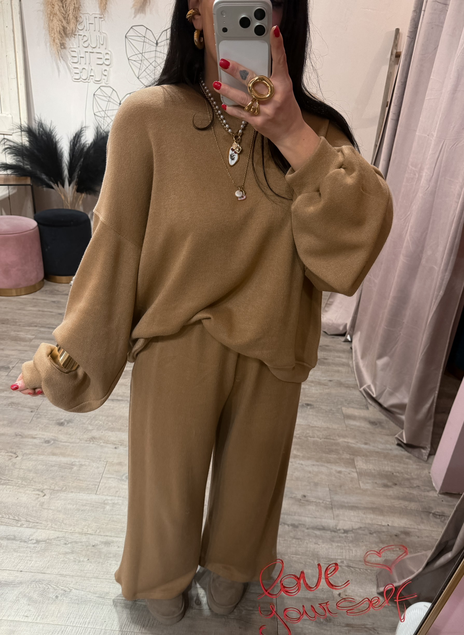 Pantalone Maja Kostumn1 Camel