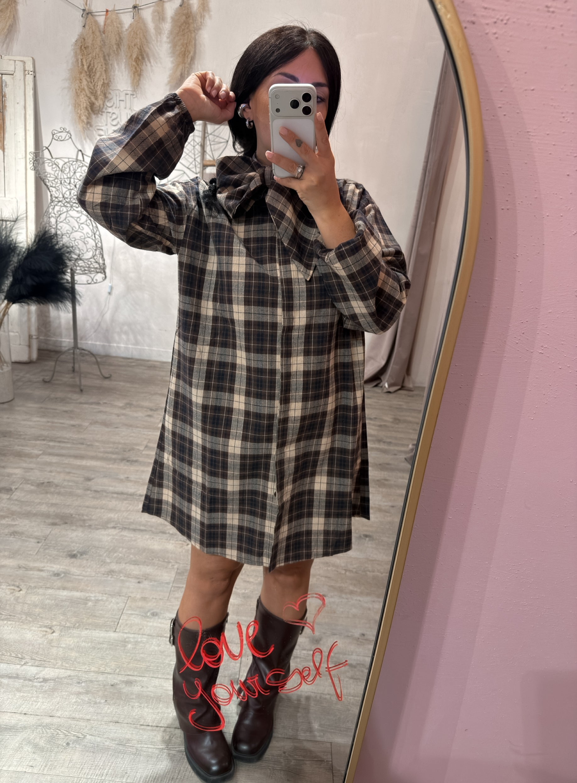 Abito Camicia Fiocco Scacchi Compania Fantastica
