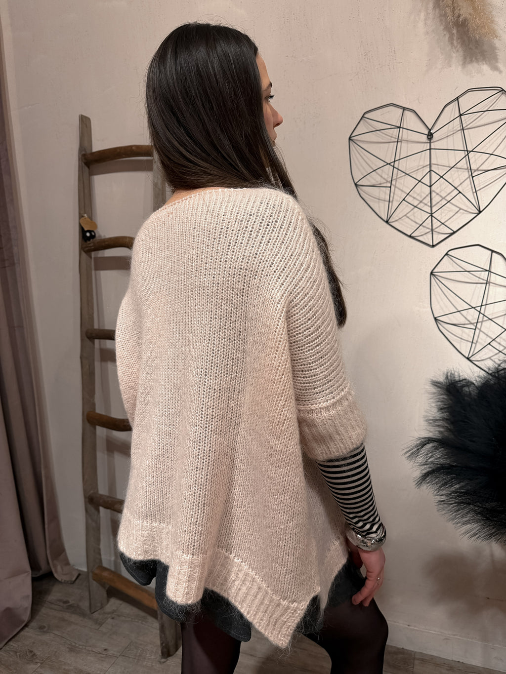 Maxi Maglia Scatola Mohair Kontatto +Colori