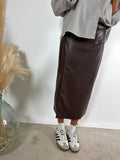 Gonna Matita Soft Leather Fondente Surkana