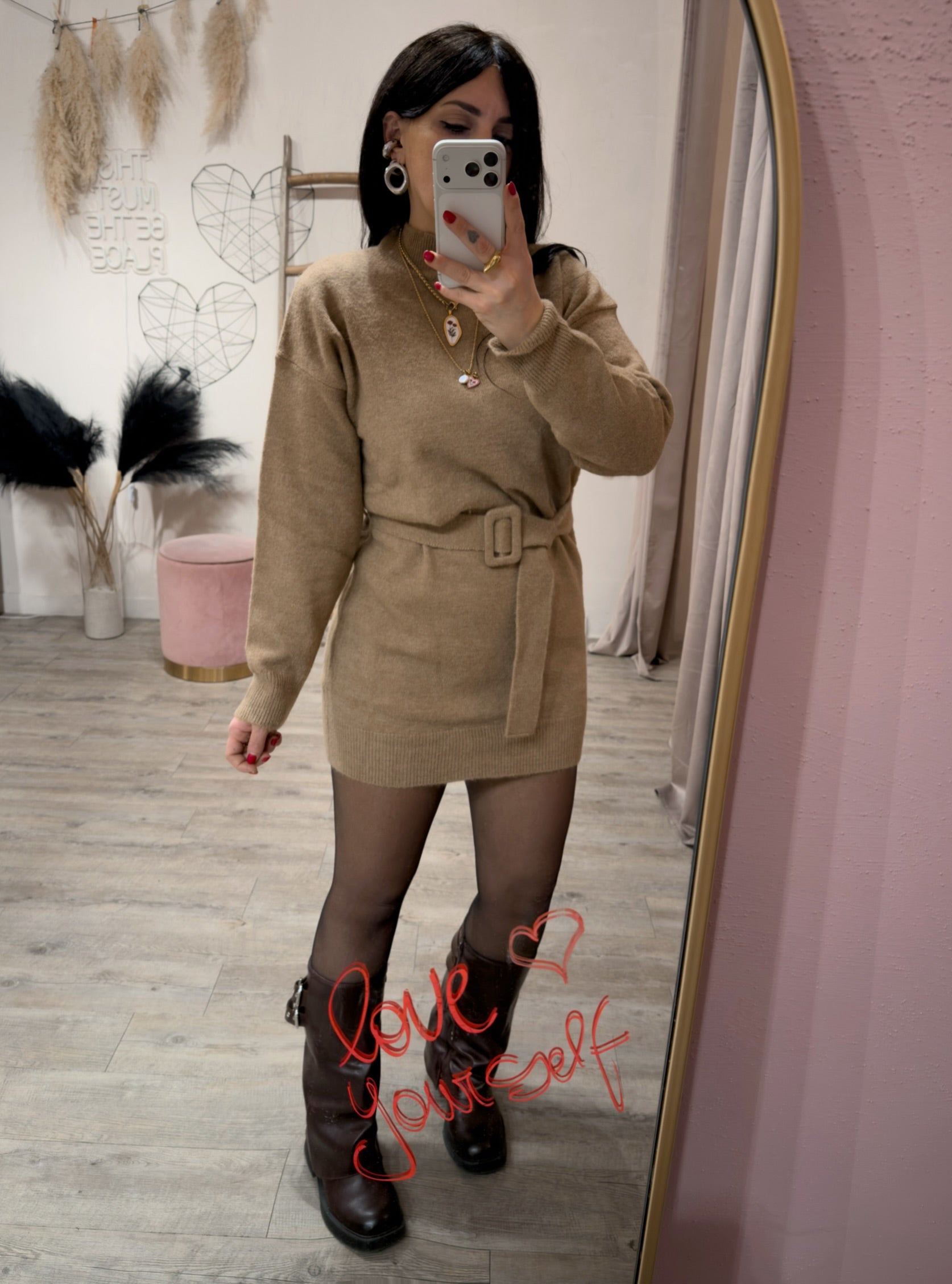 Abito Wool con Cinta Kontatto +colori