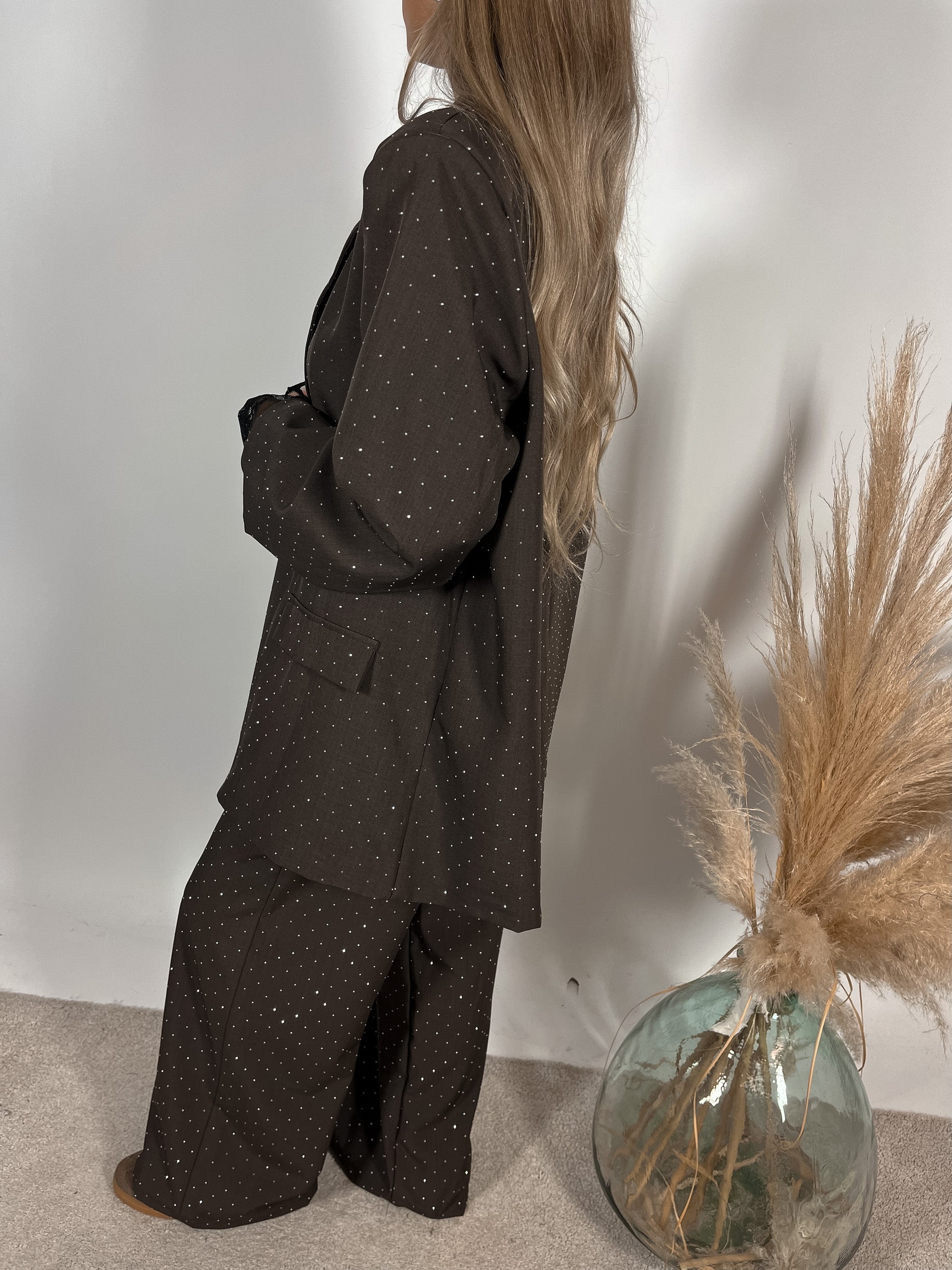 Pantalone Palazzo Strass+colori