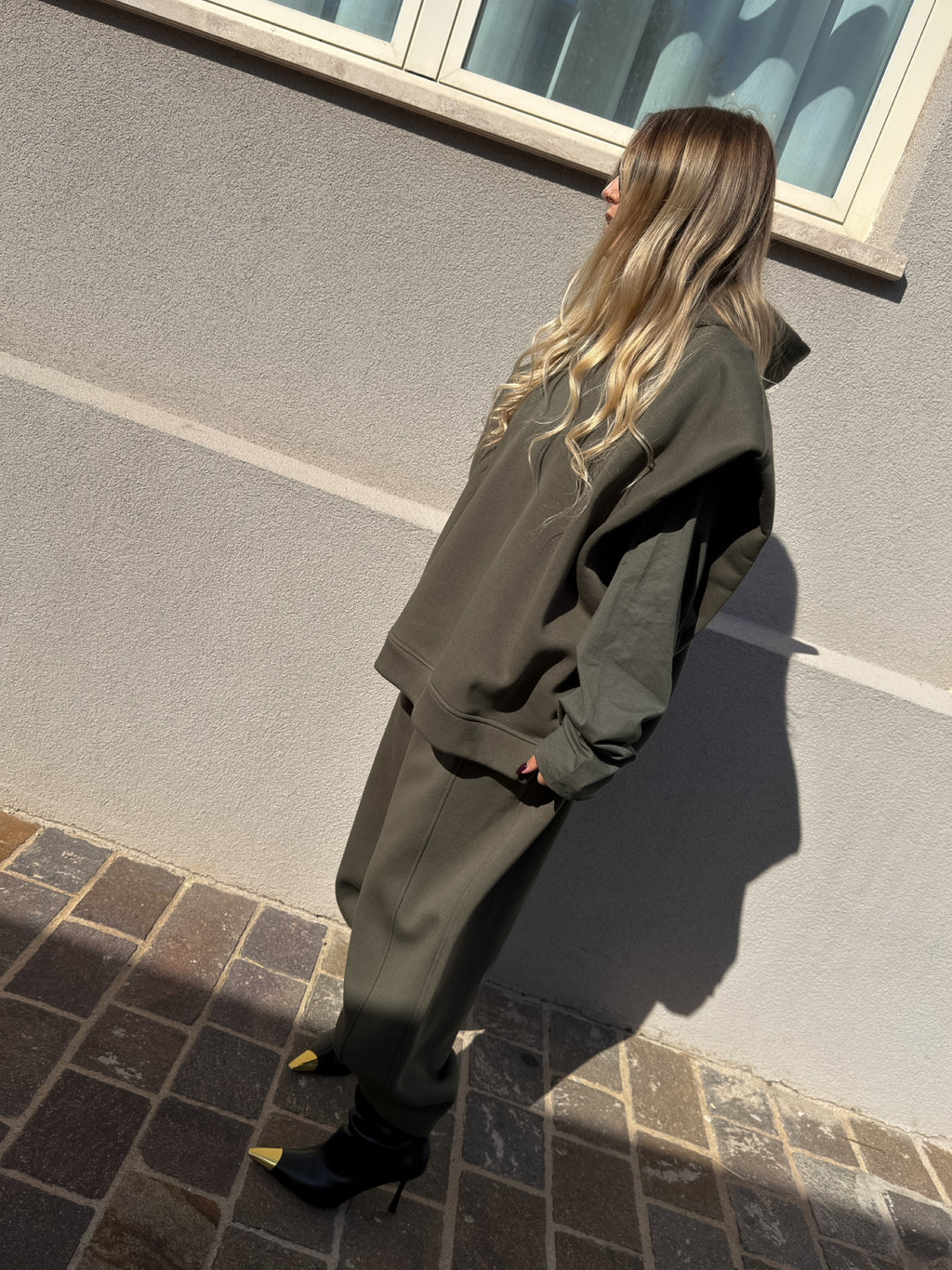 Maxi Felpa Gilet con T-Shirt Militare Sporty Kostumn1