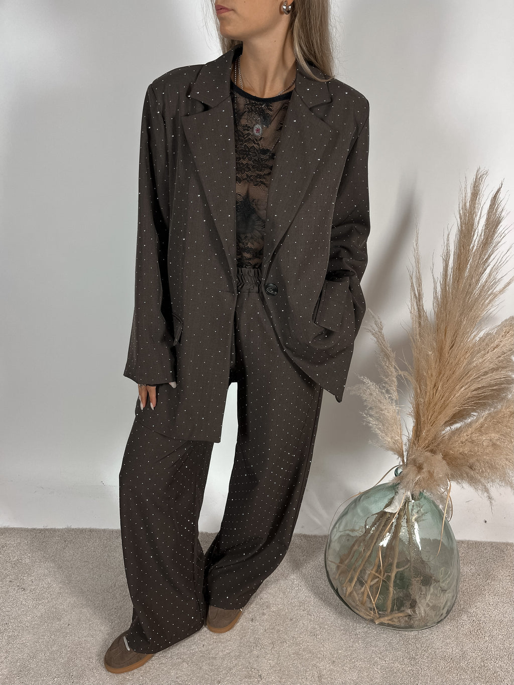 Pantalone Palazzo Strass+colori