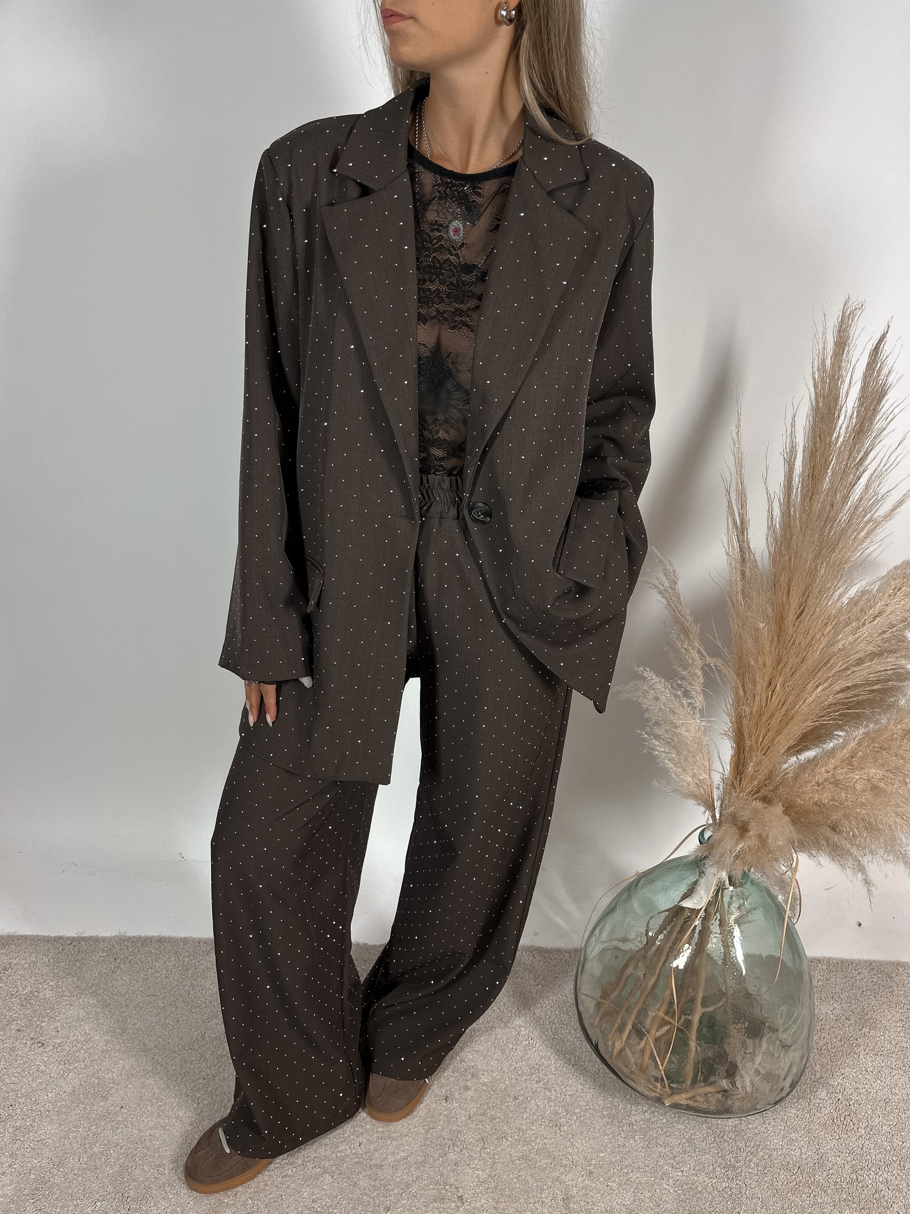 Pantalone Palazzo Strass+colori
