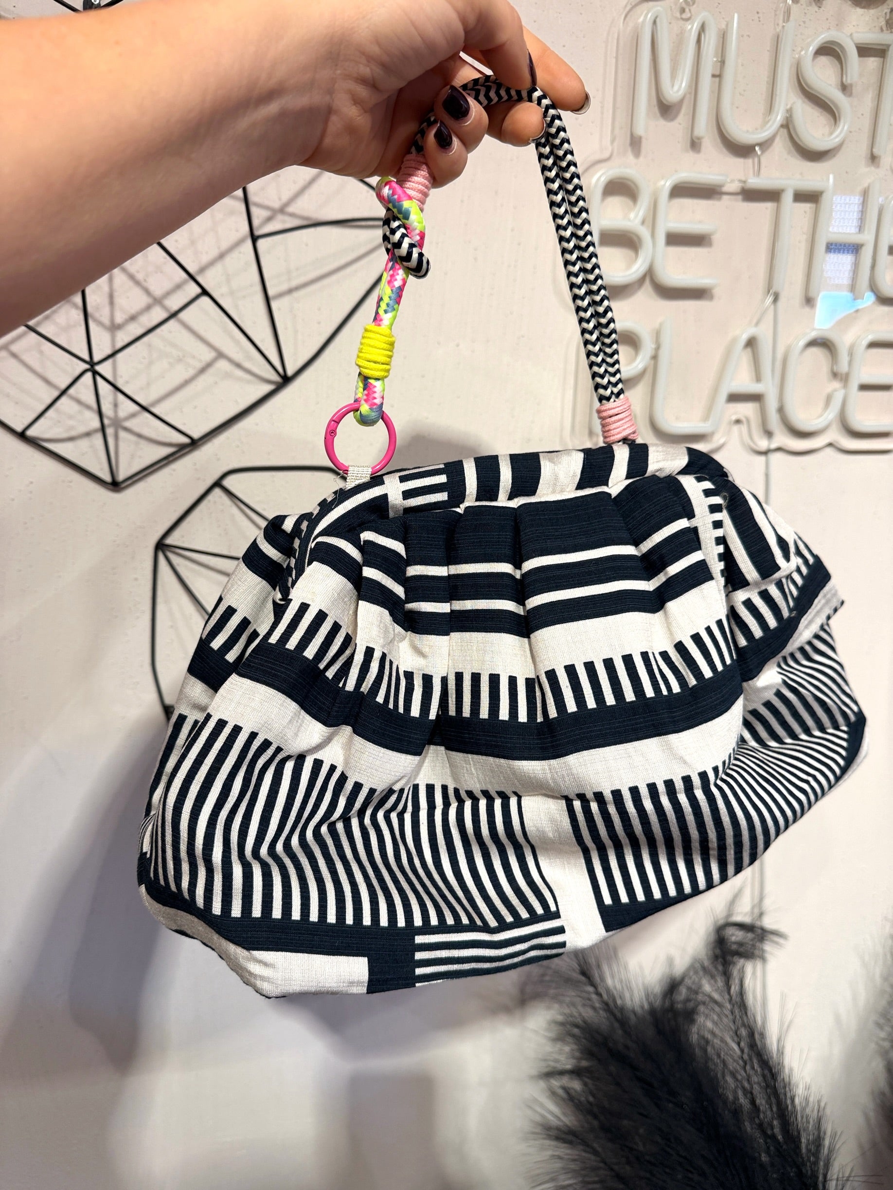 Maxi Clutch Pasticcino Tessuto Fantasia  +colori
