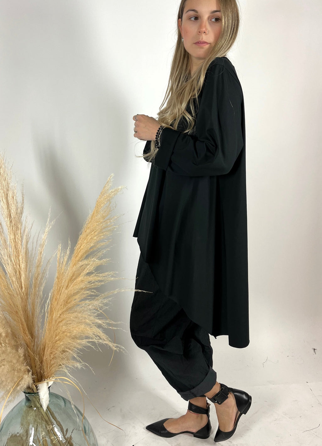 Maxi T-Shirt Basic Taglio Vivo +colori