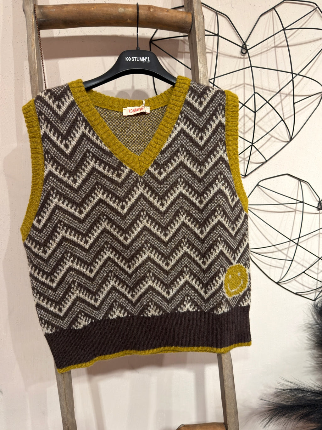 Gilet Jacquard Smile +colori
