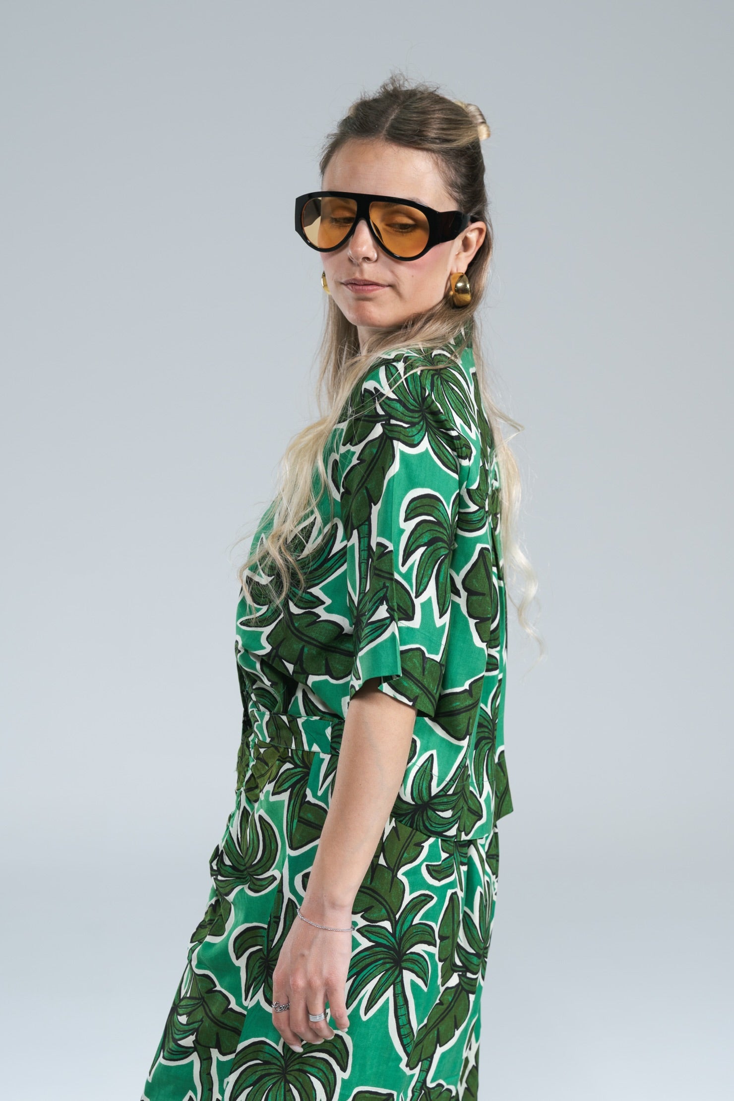 Camicia Crop Tropical Compania Fantastica