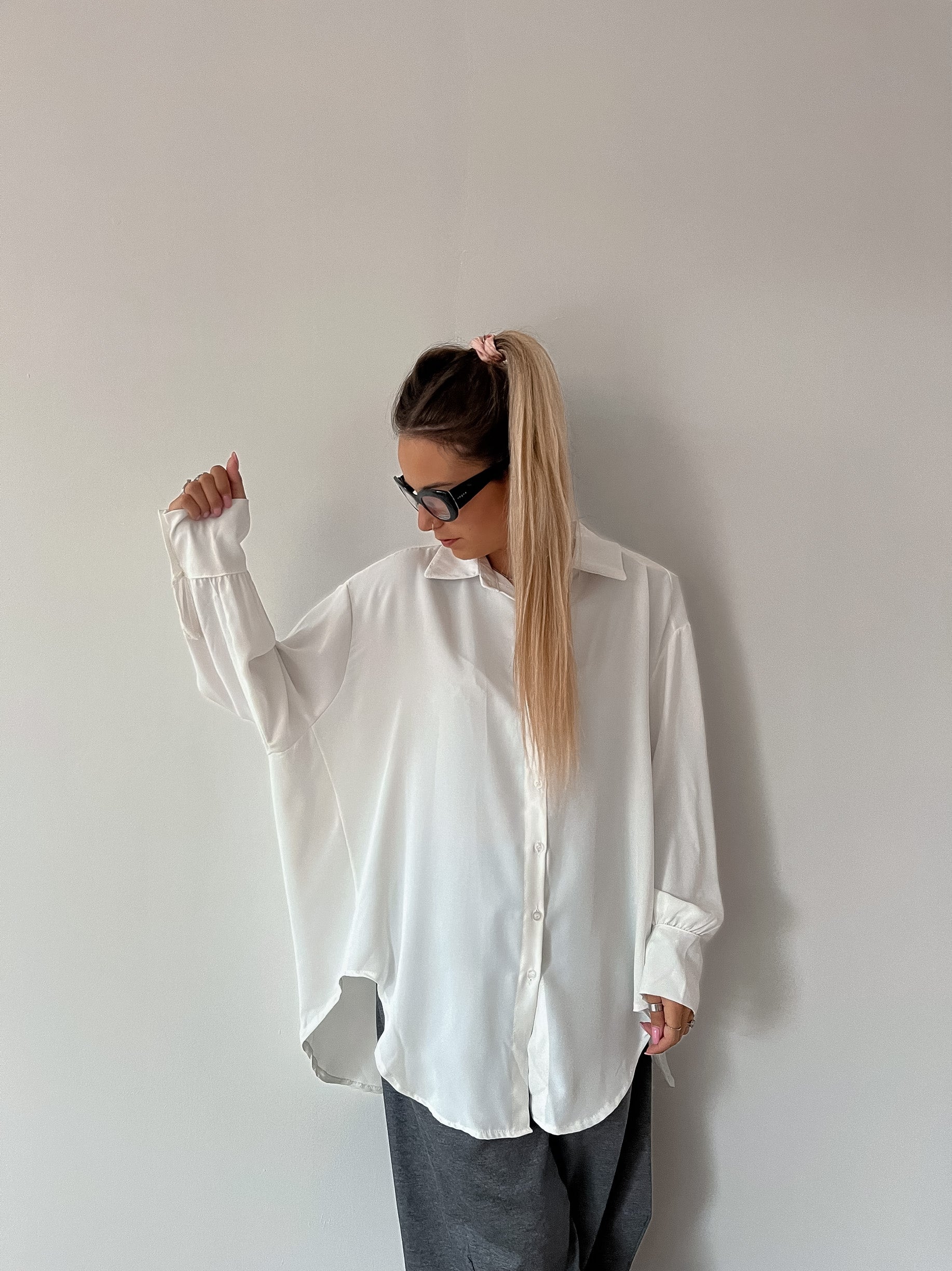 Maxi Camicia Drusilla Bianco