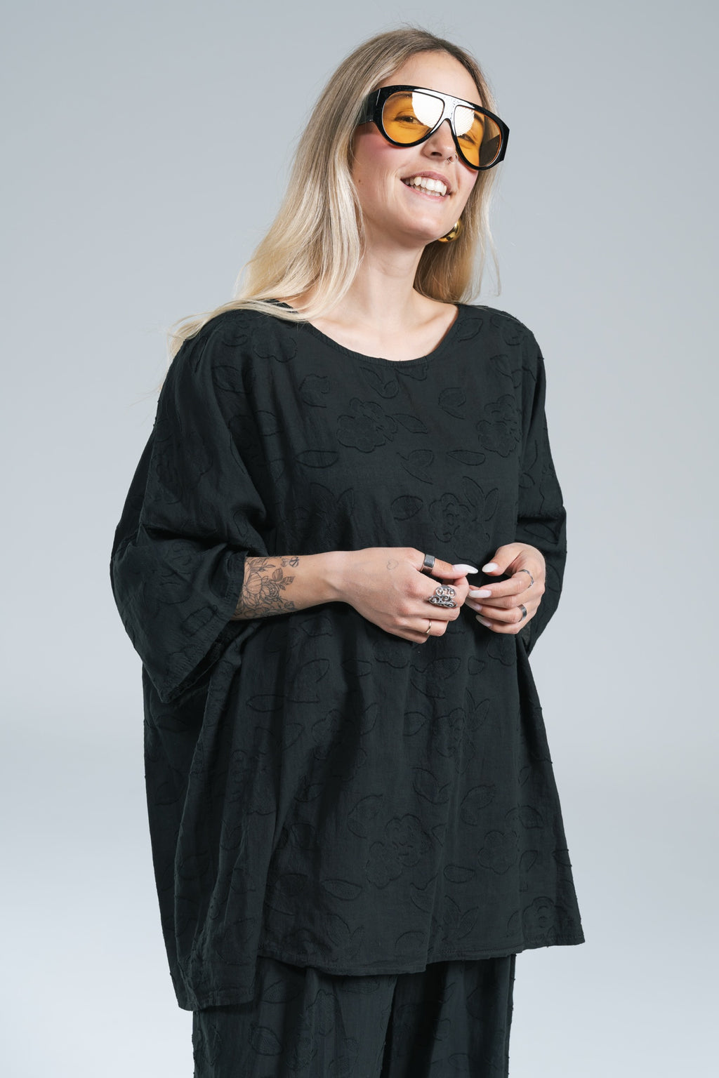 Blusa Miranda Ricamo Nero