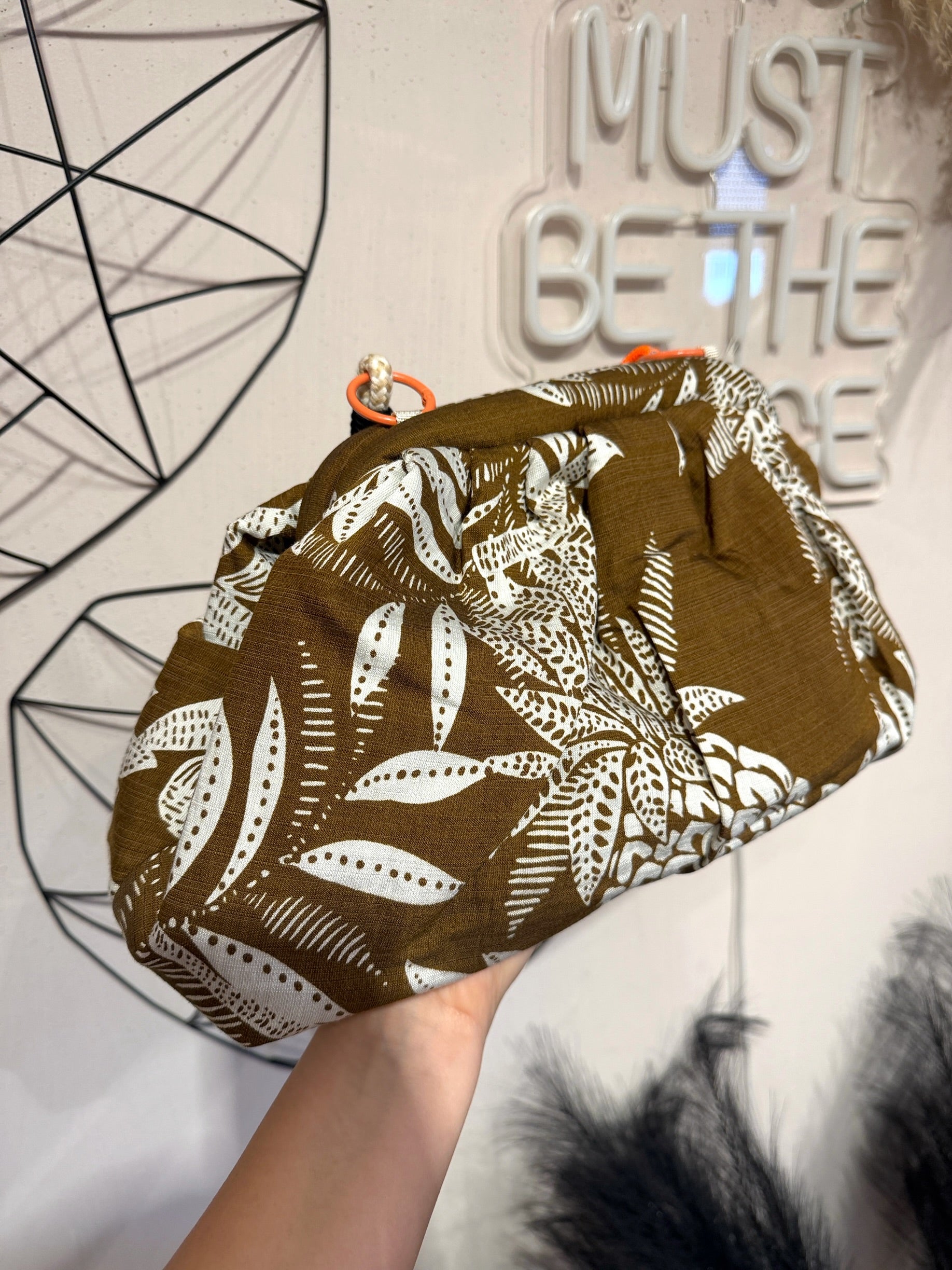 Maxi Clutch Pasticcino Tessuto Fantasia  +colori