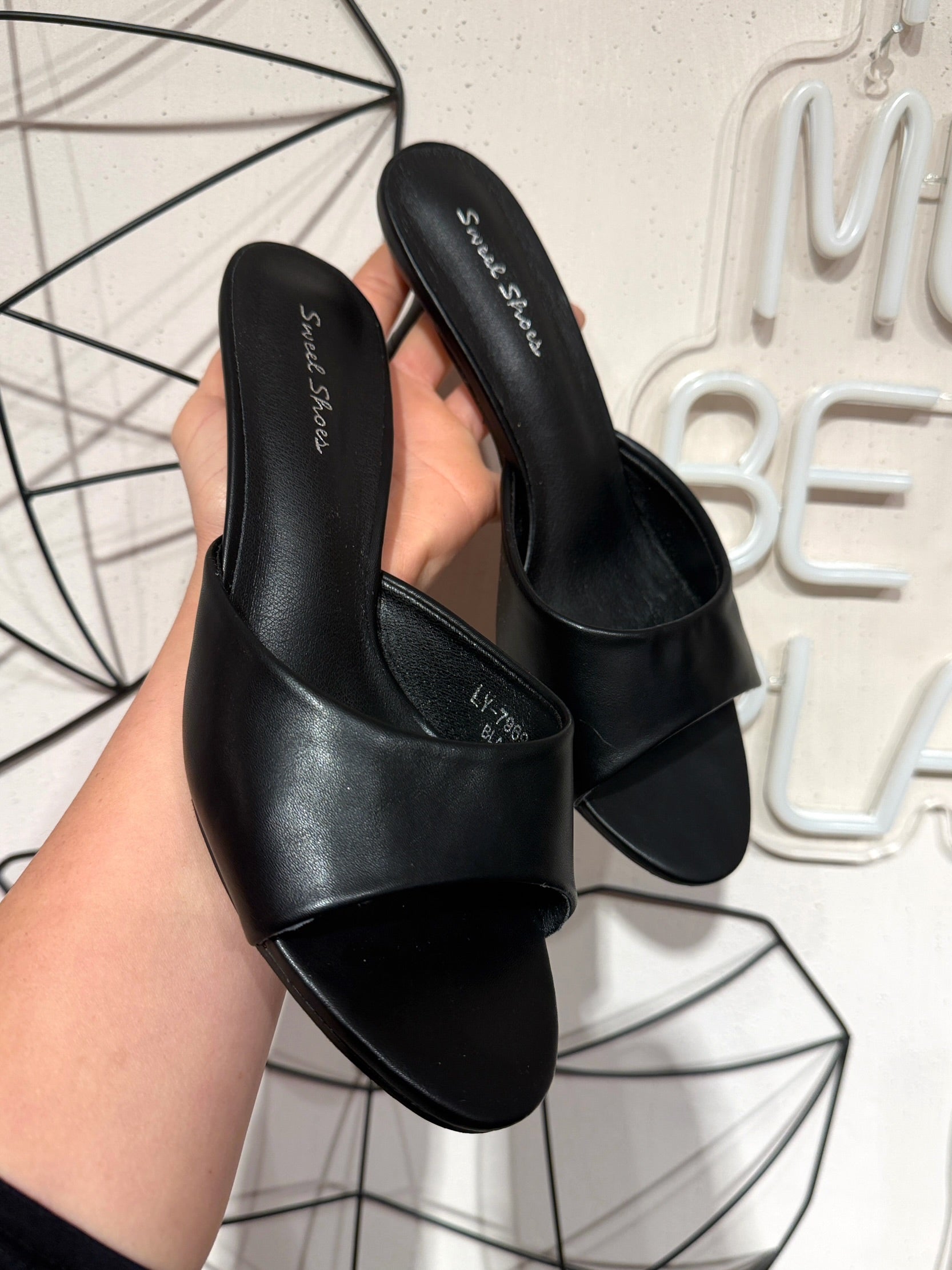 Sandalo Mules Nero