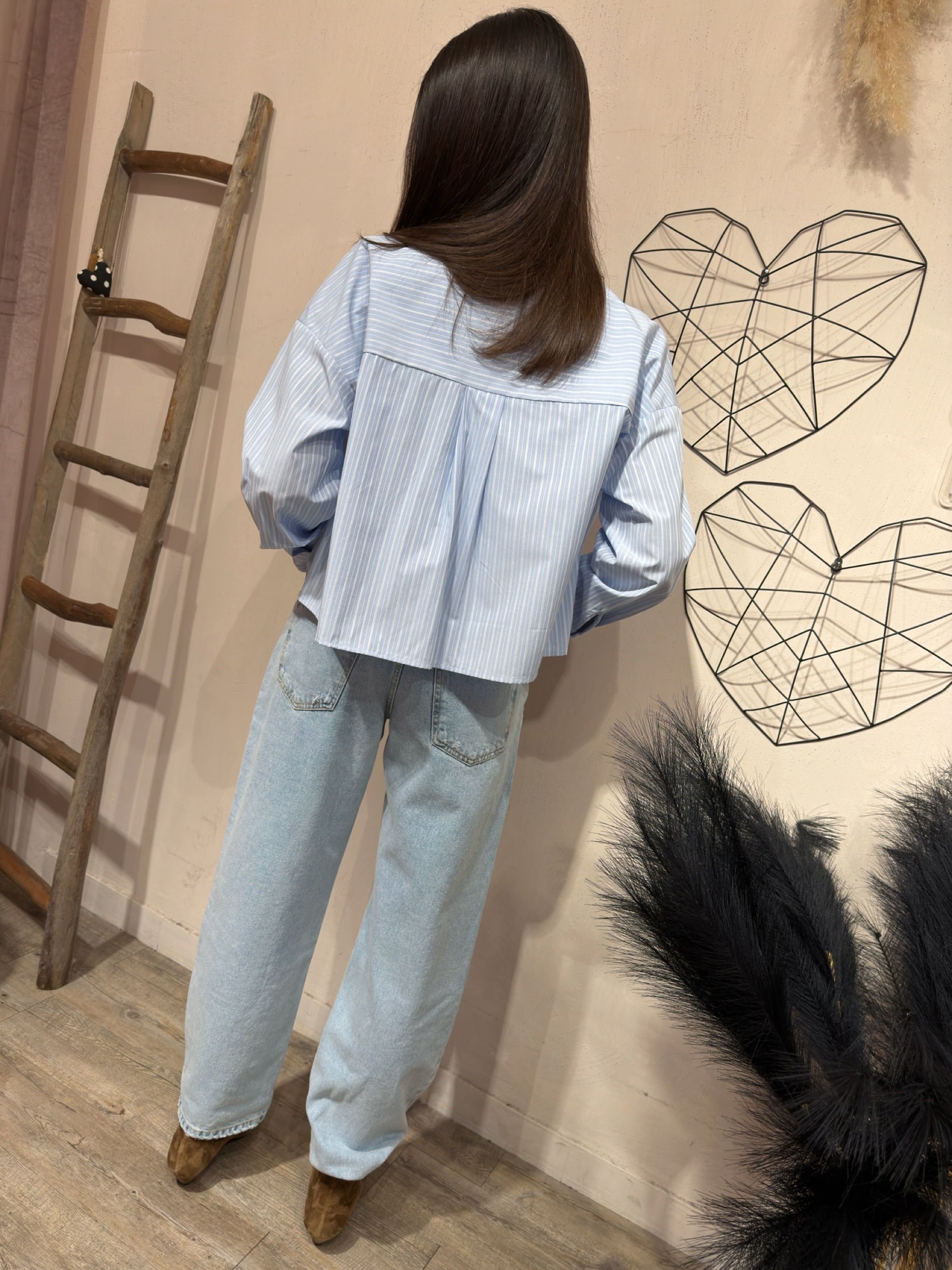 Camicia Celeste Bacchetta Bianco YouDecide