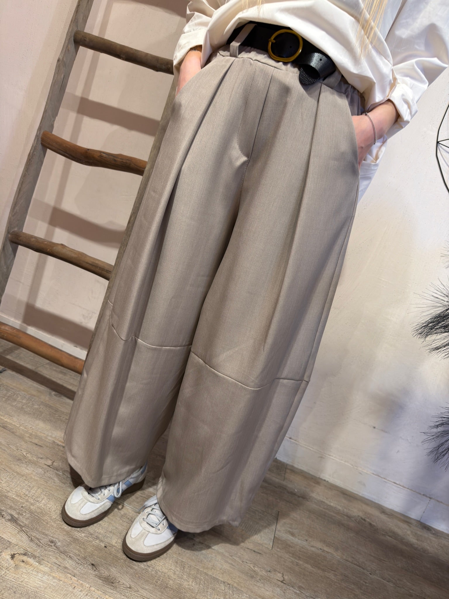 Pantalone Carol Fluido Taupe