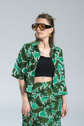 Camicia Crop Tropical Compania Fantastica