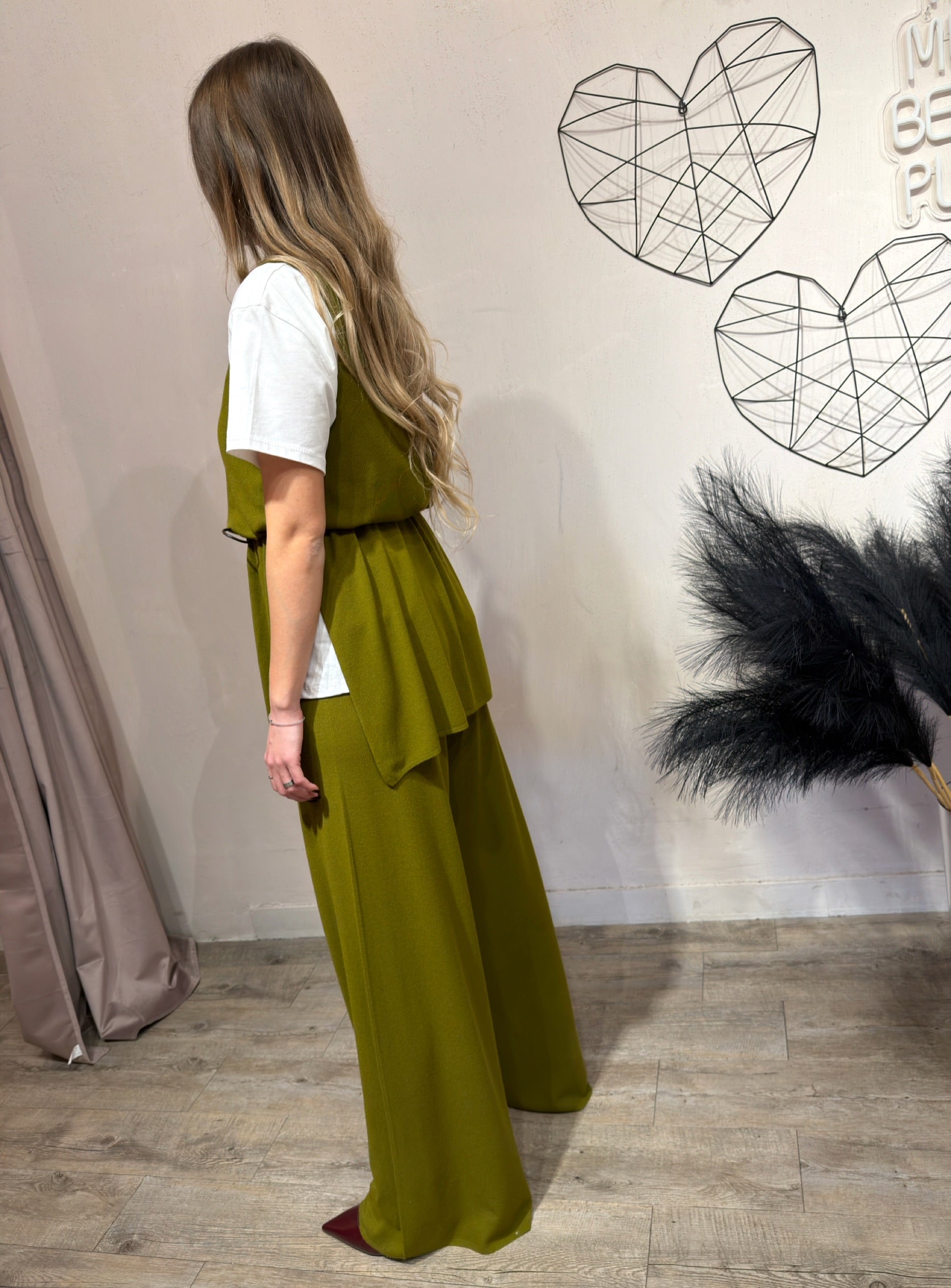 Gilet Maglia Viscosa Kontatto Olio