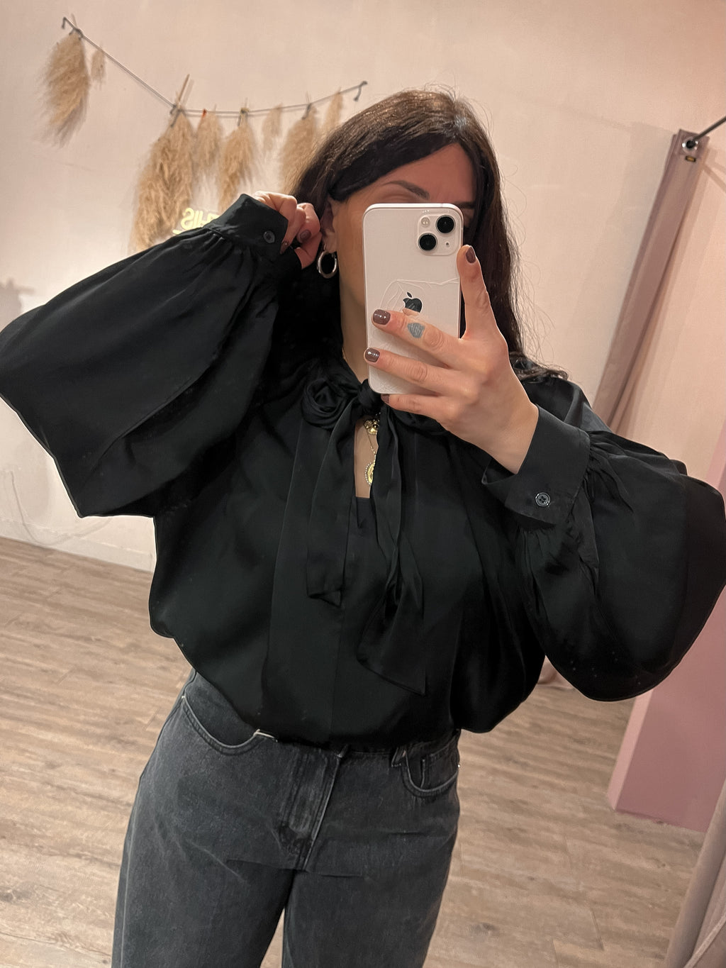 Blusa Satin Fiocco Kontatto +colori