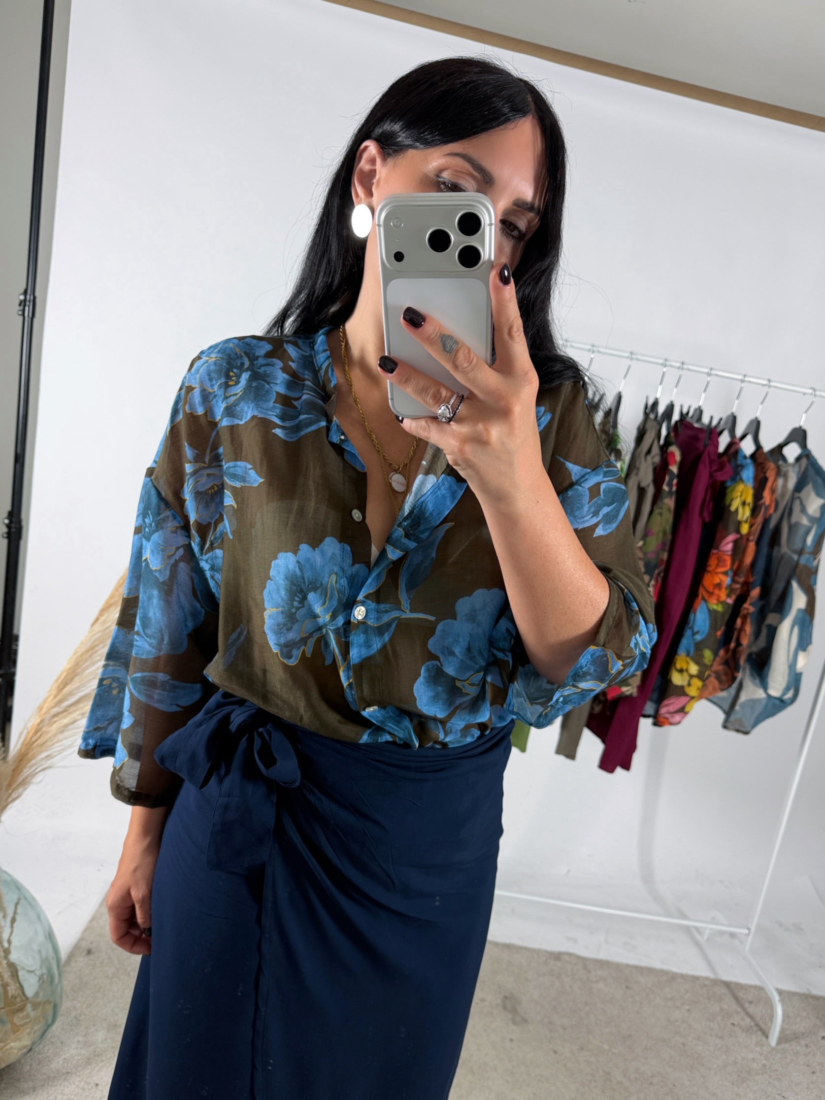 Camicia Misto Seta +Fantasie