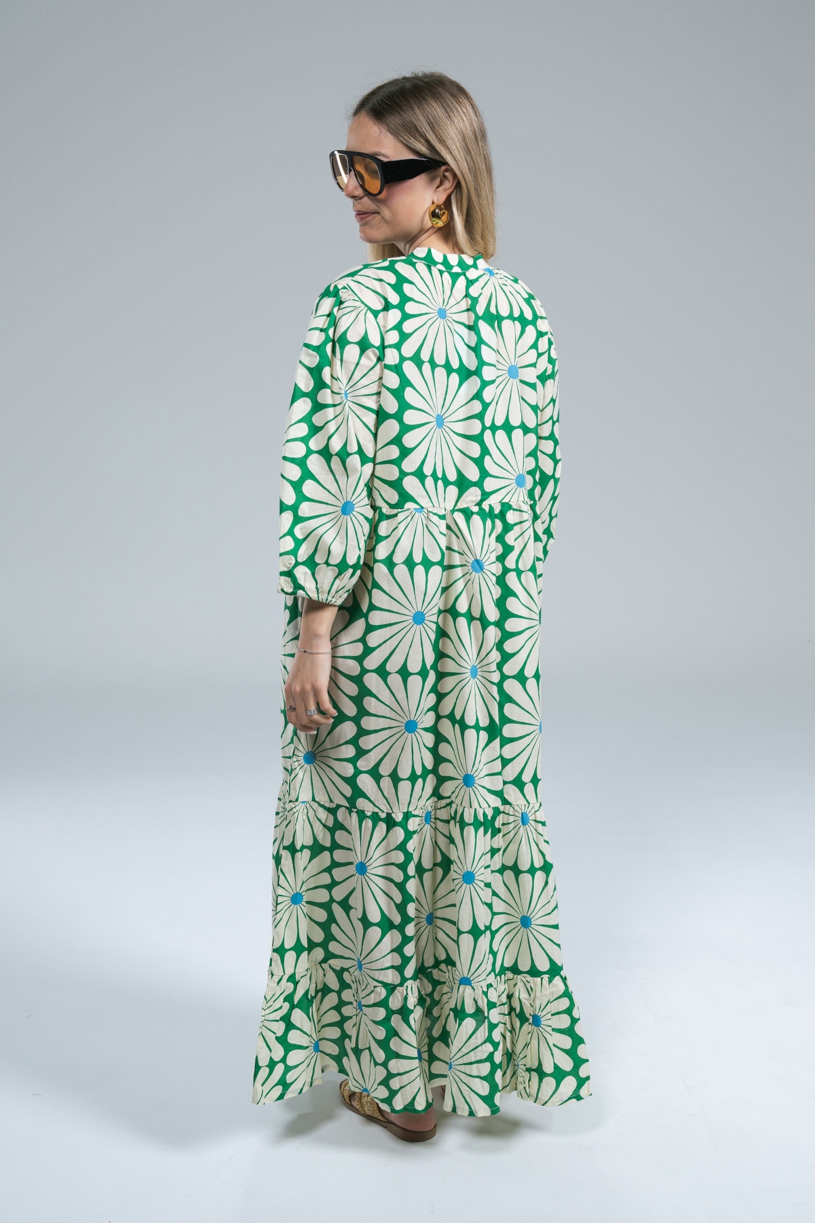 Maxi Abito Mussola Fiore Compania Fantastica