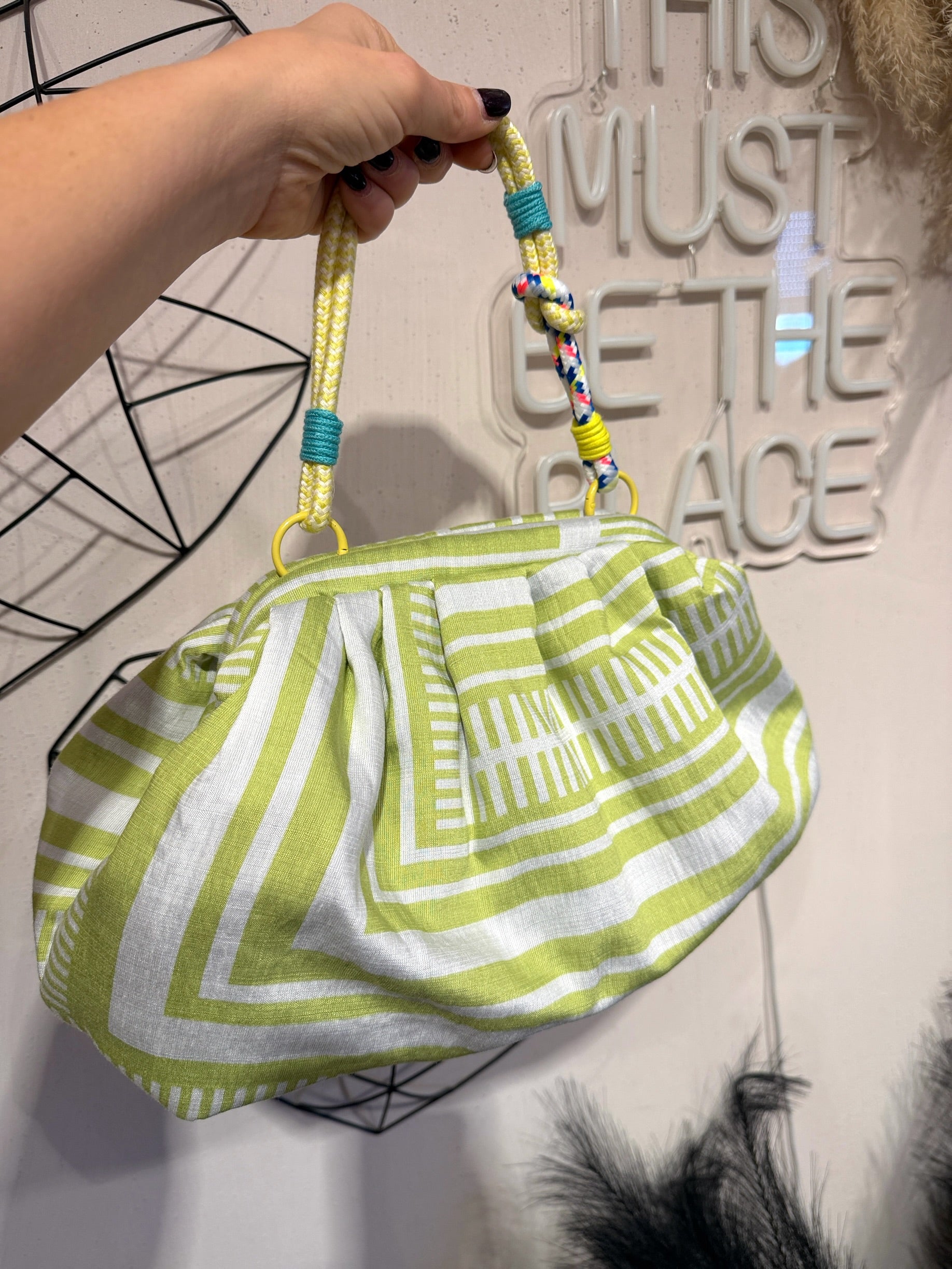 Maxi Clutch Pasticcino Tessuto Fantasia  +colori