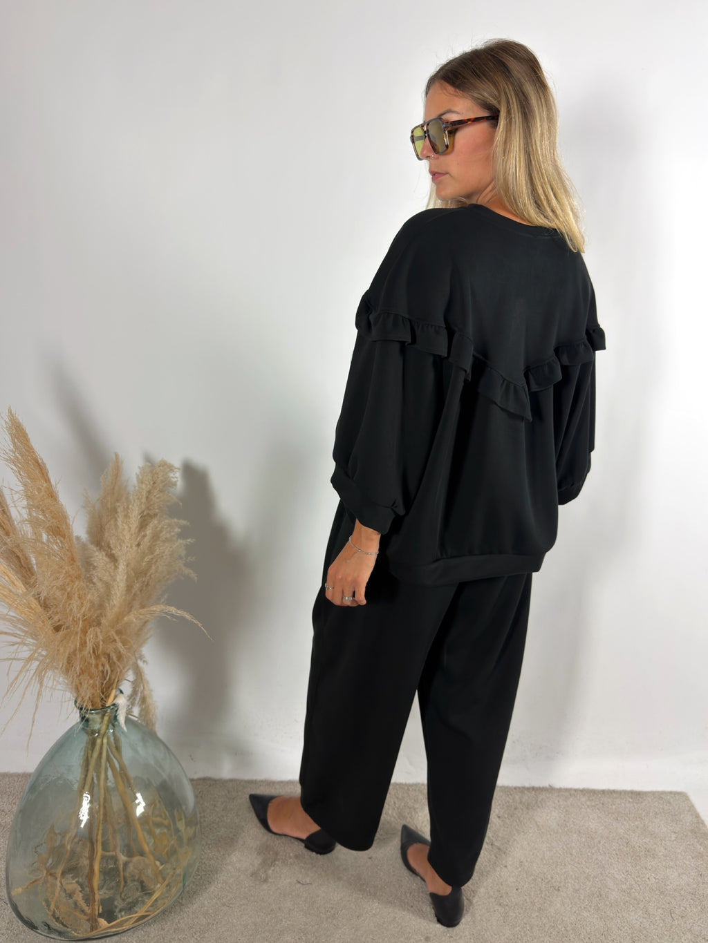 Maxi Felpa Rouches Scuba +colori
