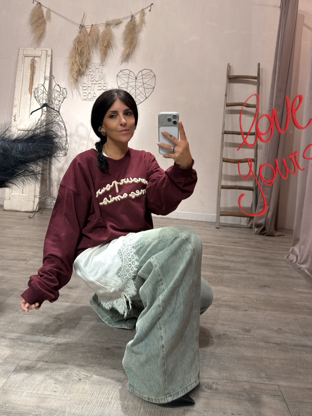 Felpa Kontatto “Amour pour mes amis” +colori