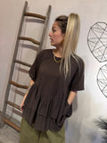 T-shirt Balze Agata Cioccolato