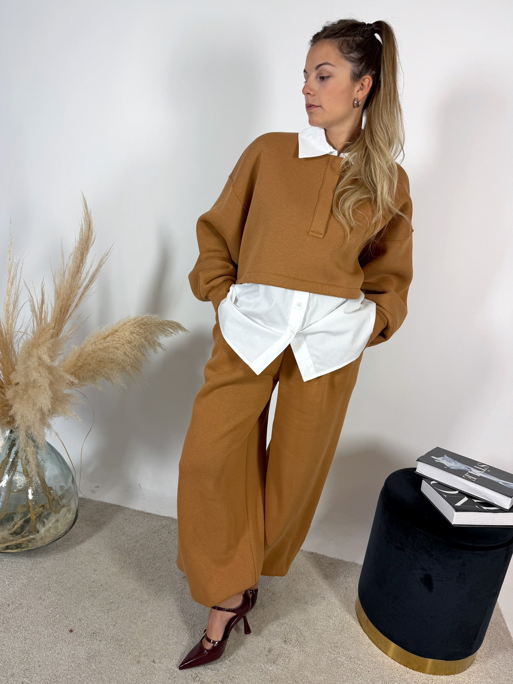 Felpa Camicia Camel Kostumn1