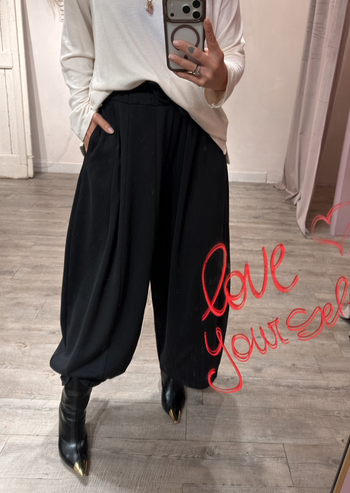 Pantalone Balloon Felpa +colori