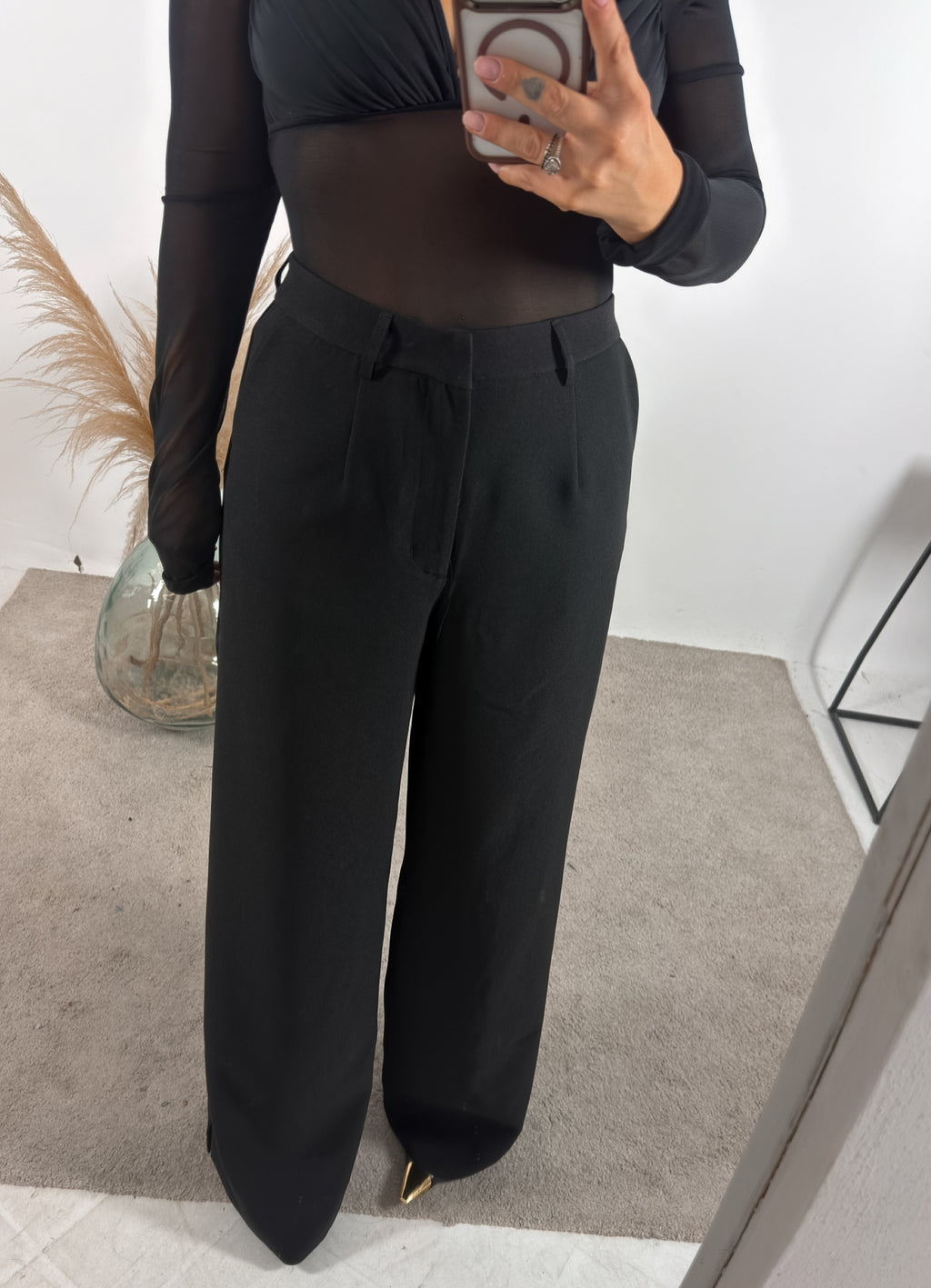 Pantalone Palazzo Man Nero Glamorous