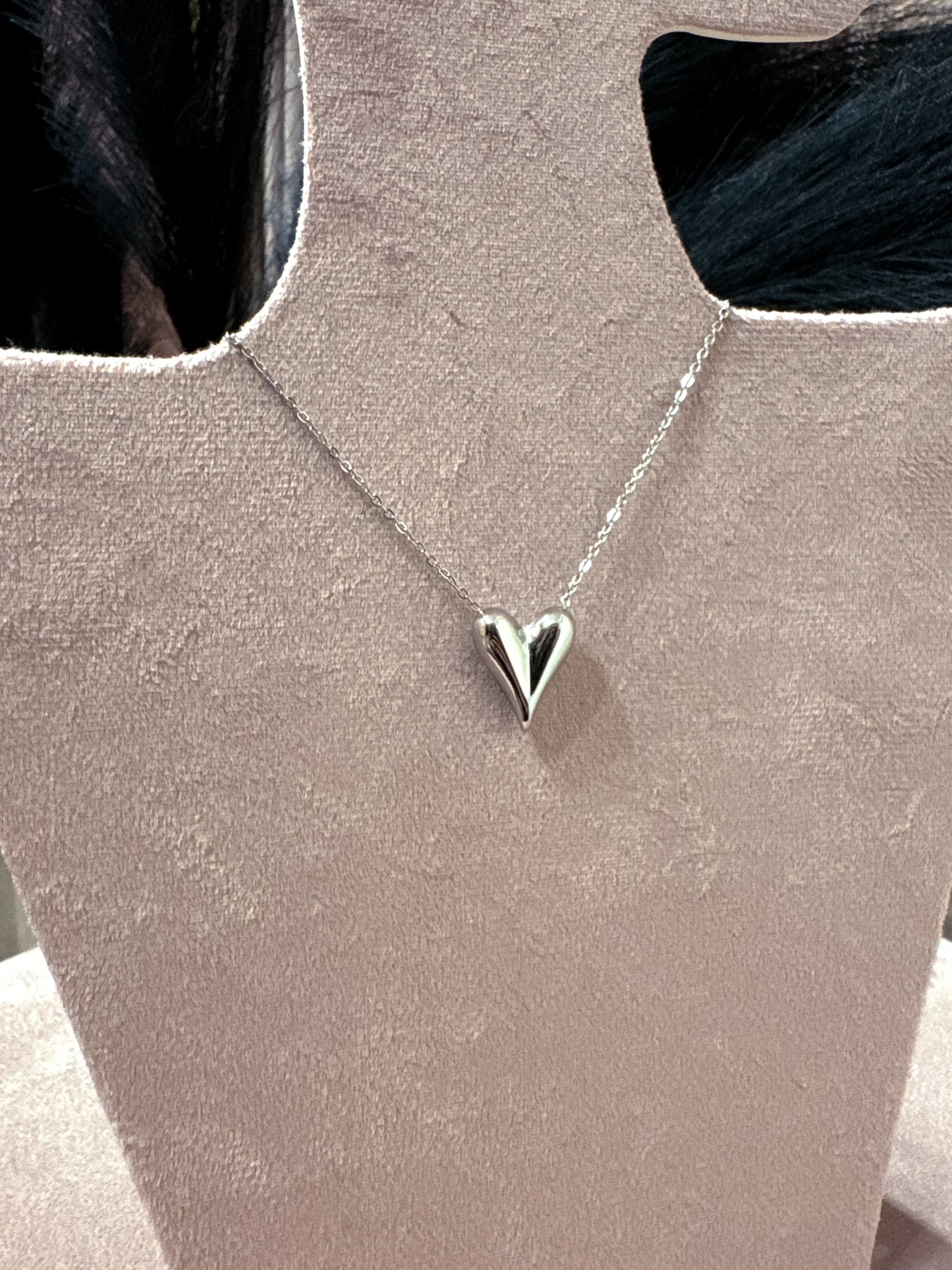 Mix Collana Cuore + Collana Perle Argento