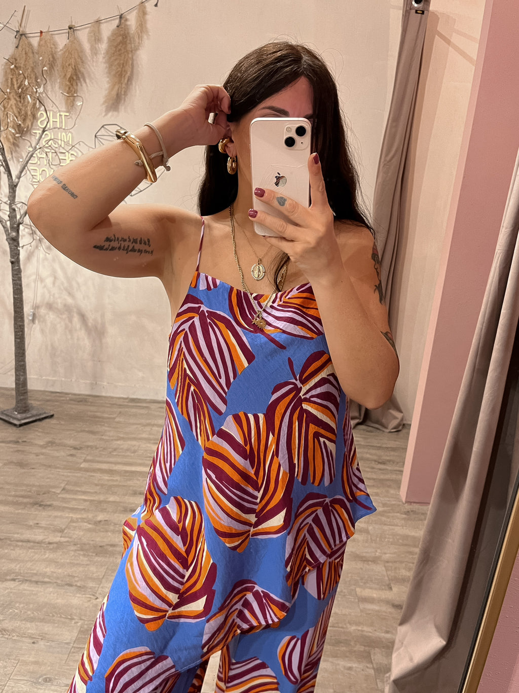 Maxi Canotta Asimmetrica Fluida +colori