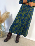 Gonna Jersey Fantasia Blu/Verde Surkana