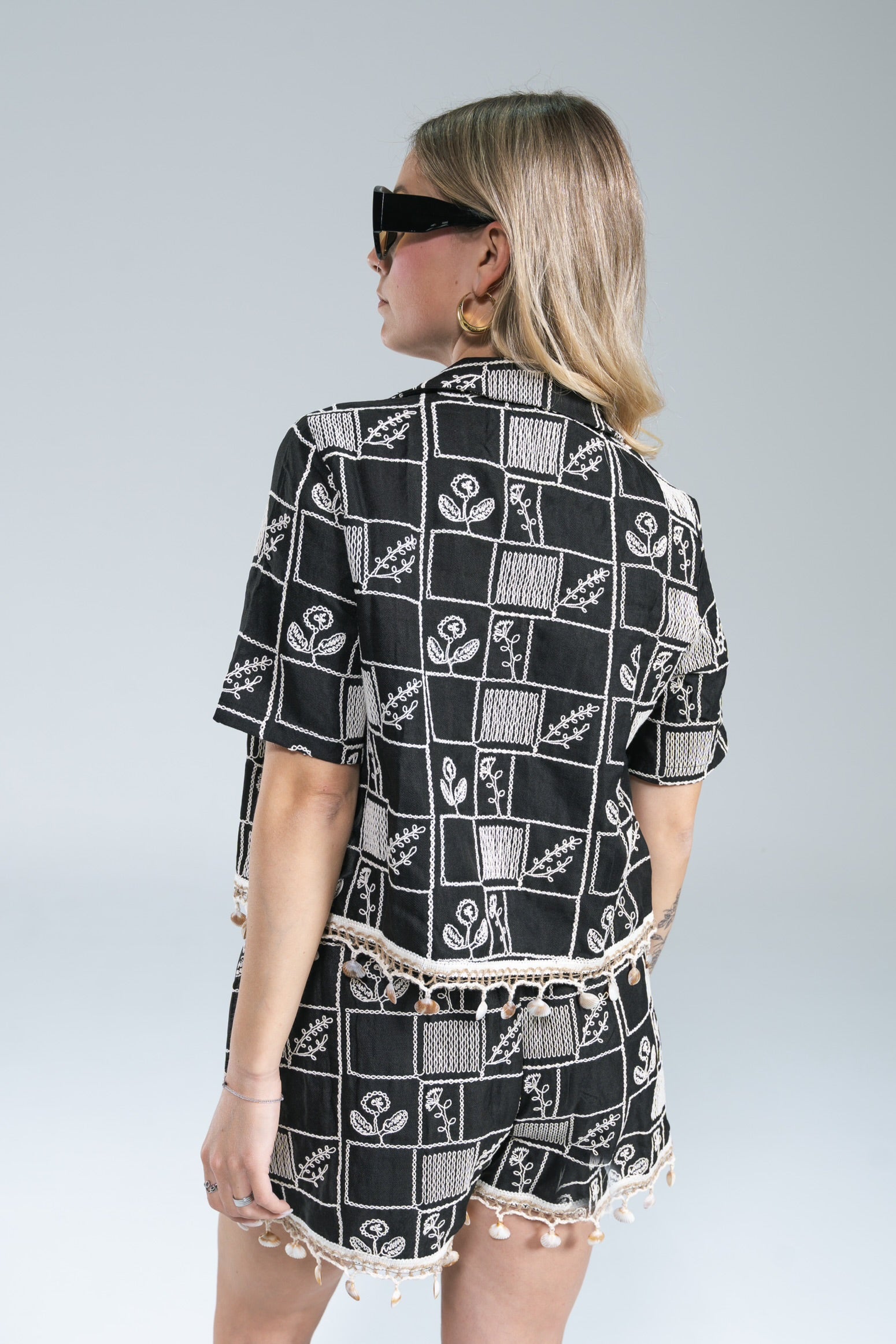 Camicia Ricamata con Conchiglie Glamorous