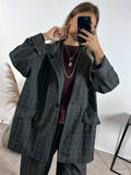 Blazer Sporty Principe De Galles Curvy