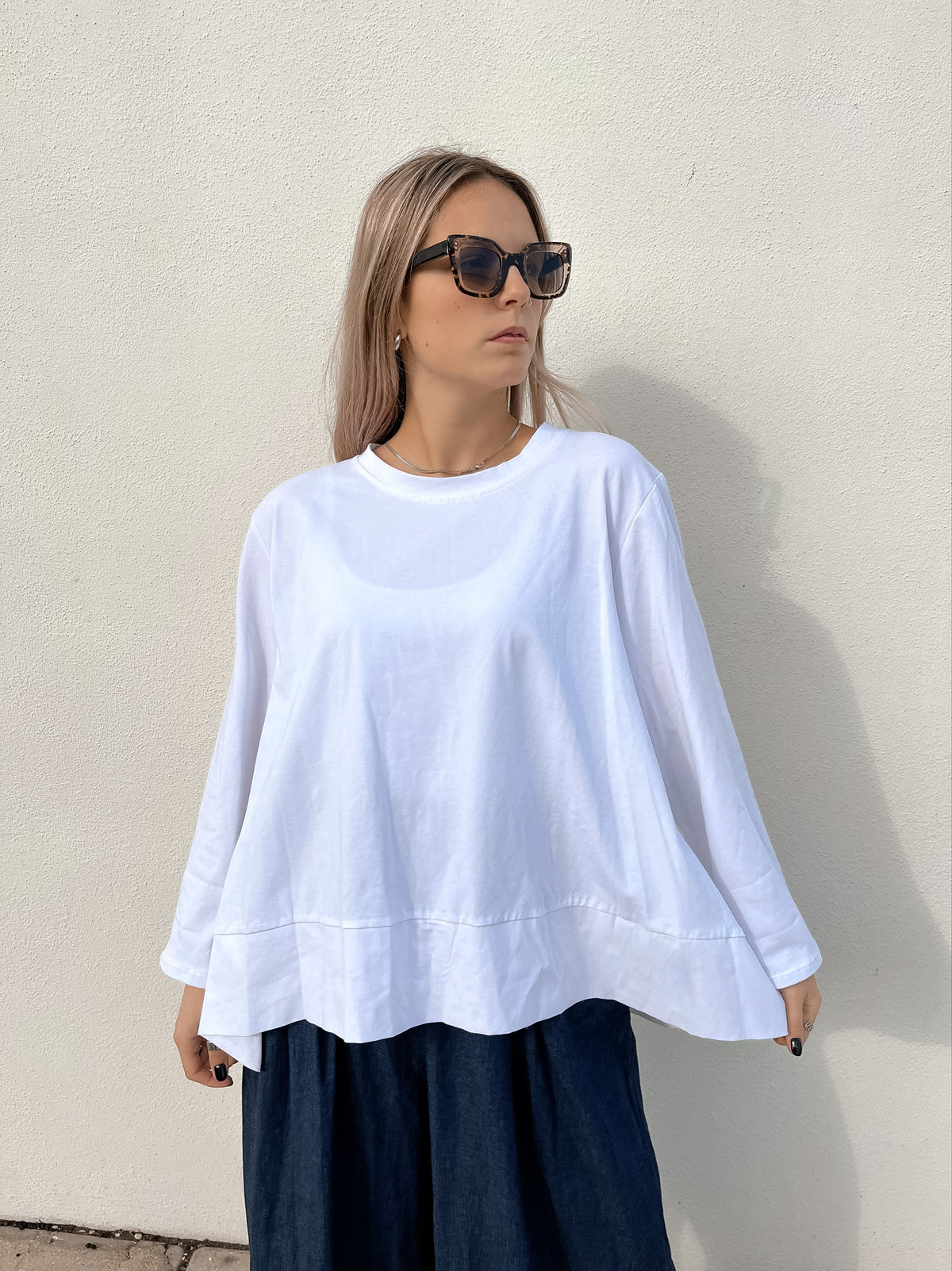 T- Shirt Trapezio M/Lunga +colori