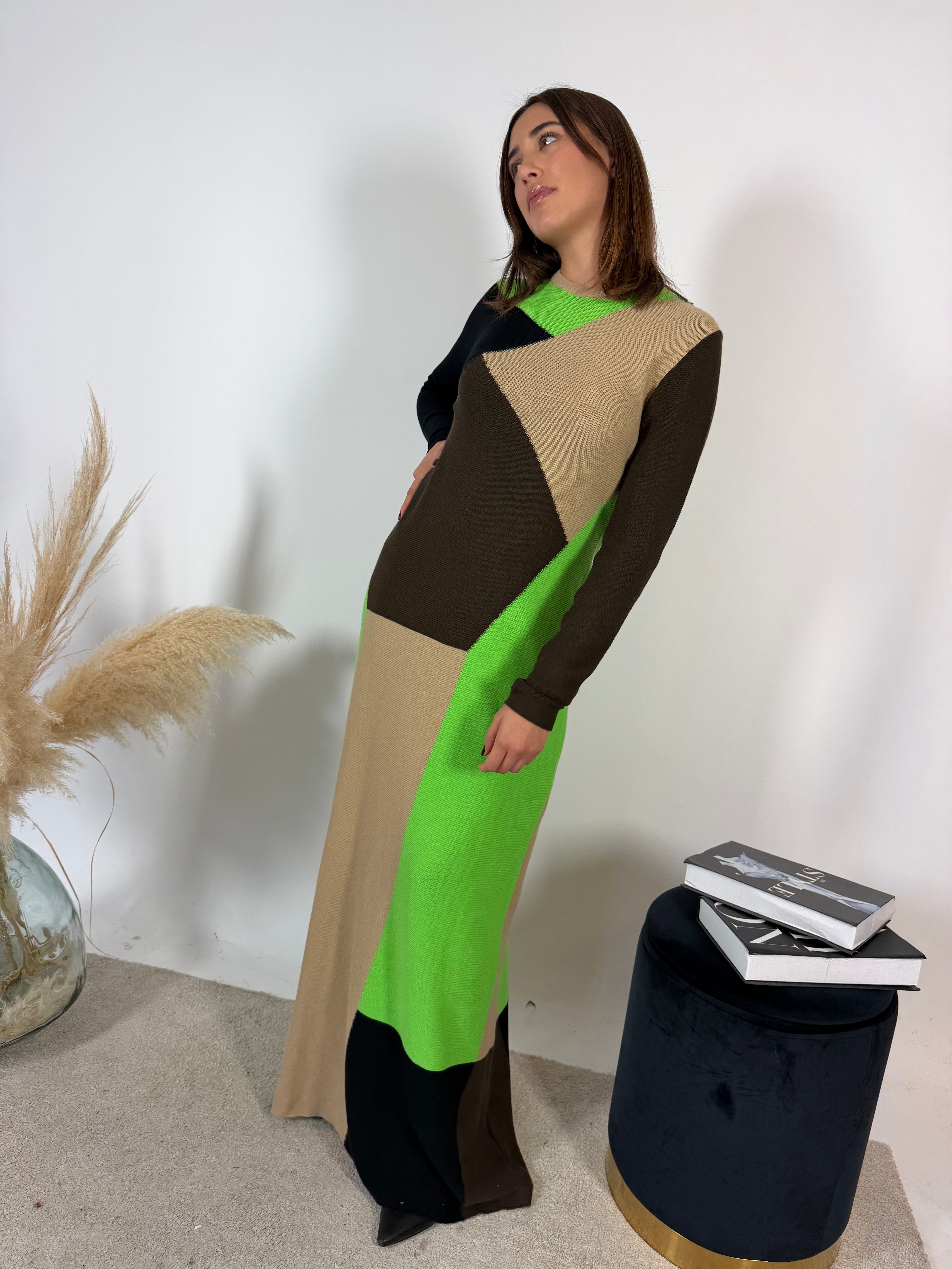 Abito Geometrico Maglia SKFK