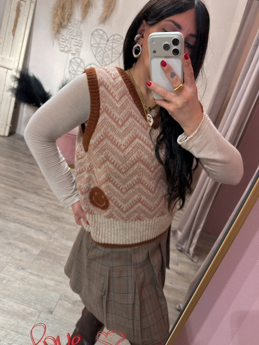 Gilet Jacquard Smile +colori
