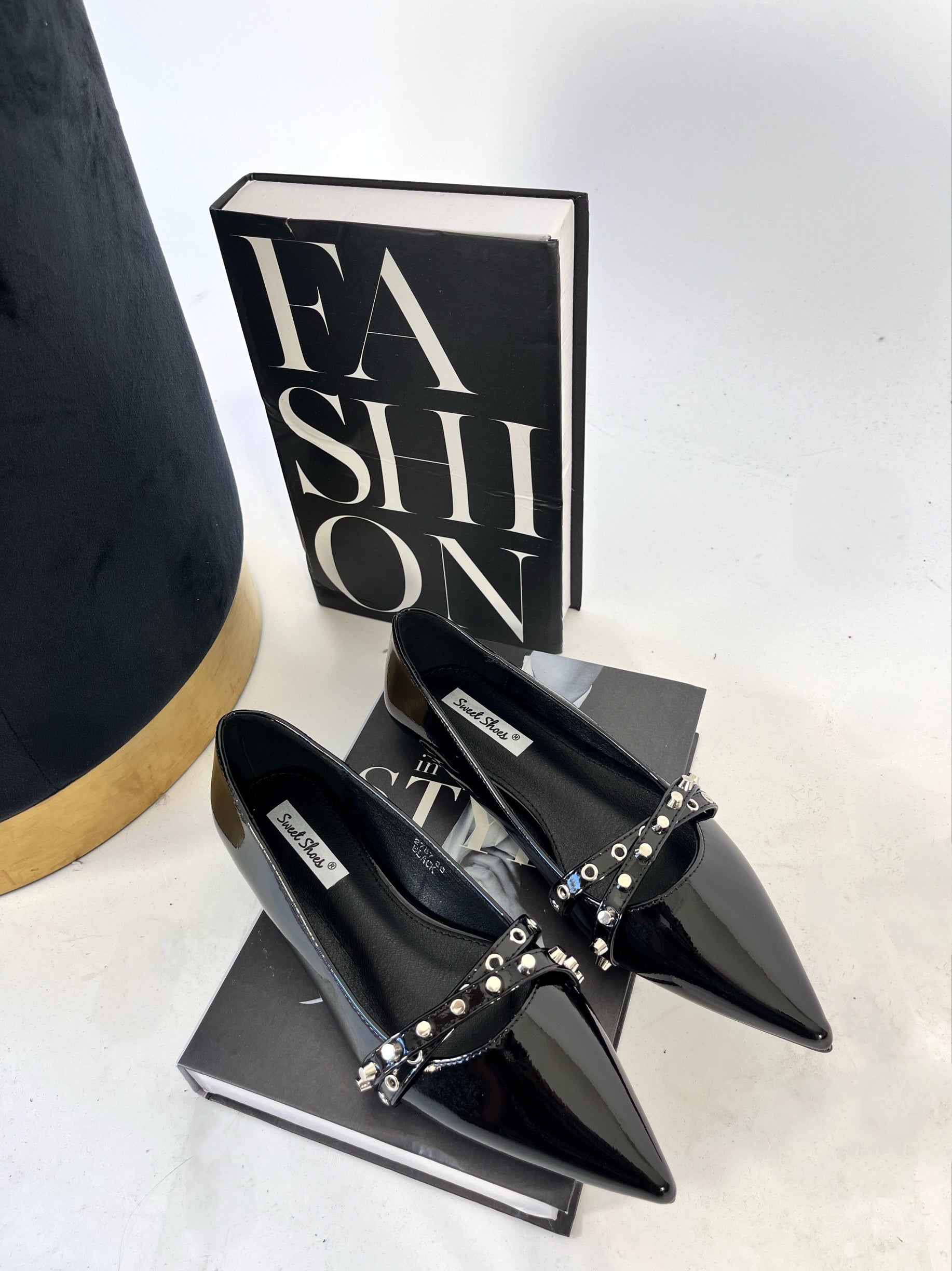 Ballerina Punta Vernice Nero