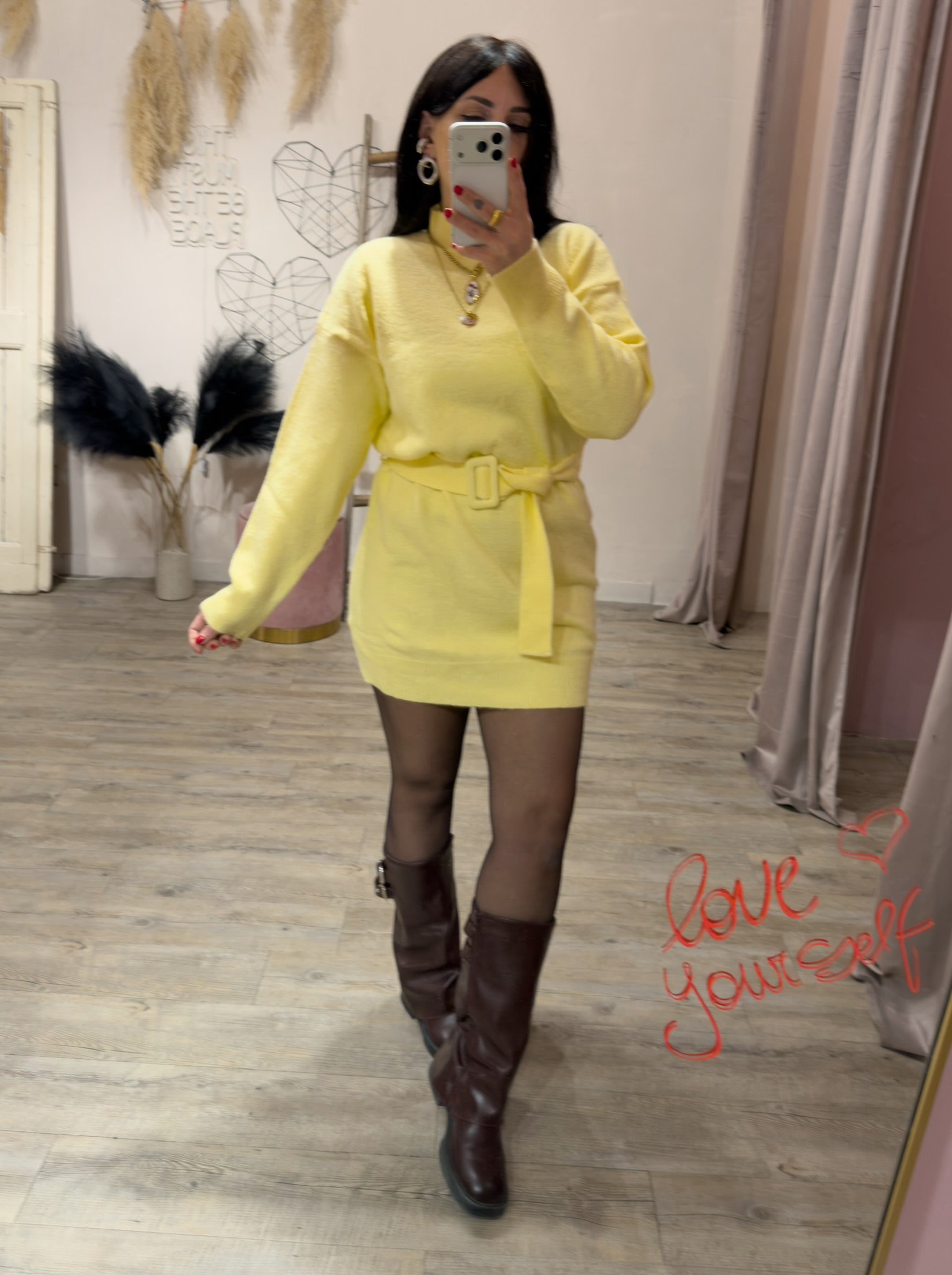 Abito Wool con Cinta Kontatto +colori