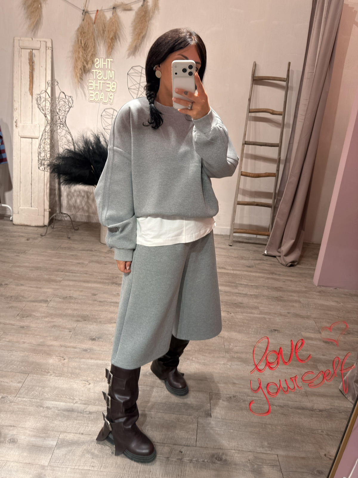 Felpa Over Scuba Grigio YouDecide