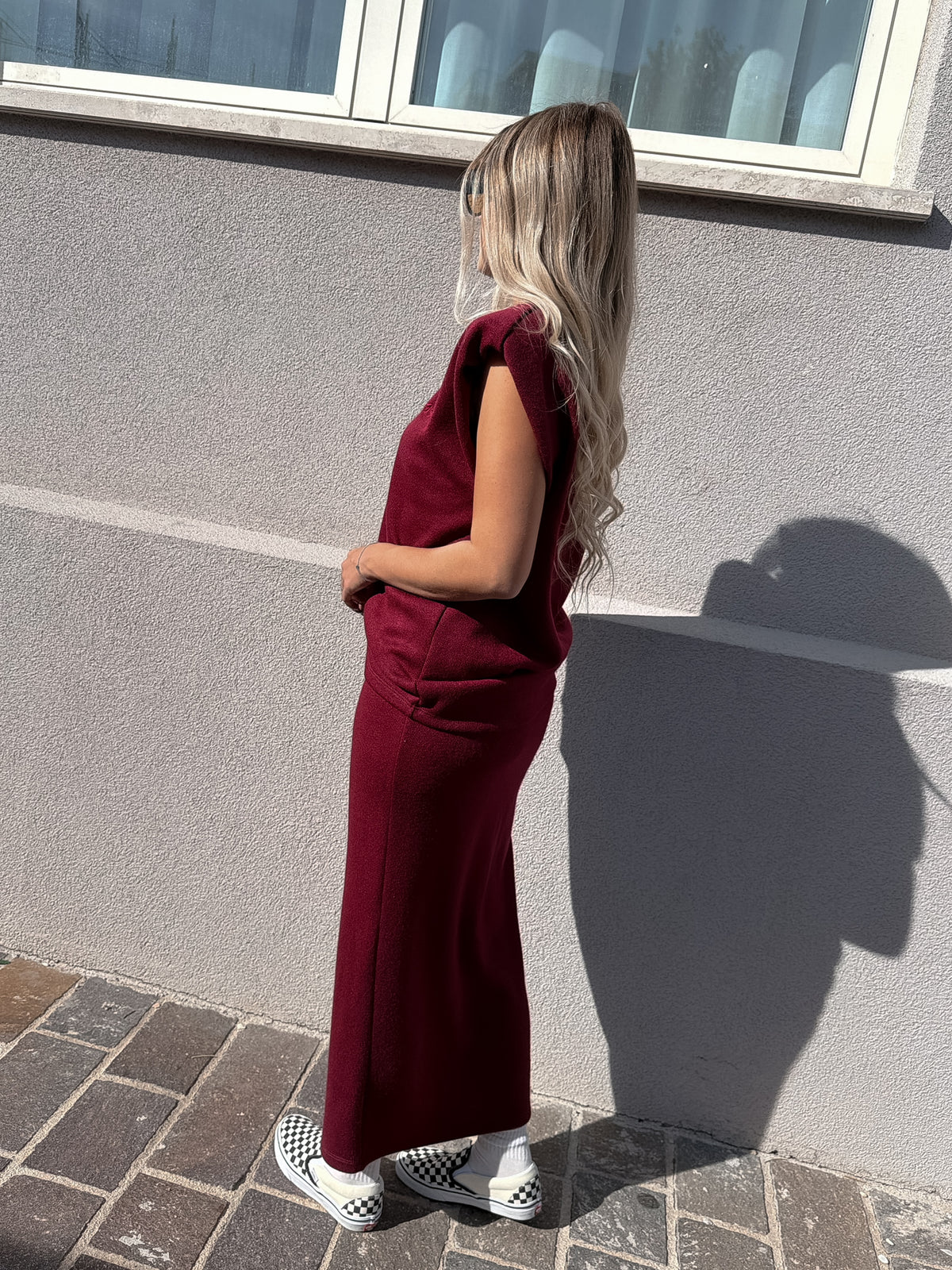 Longuette Maja Borgogna Kostumn1