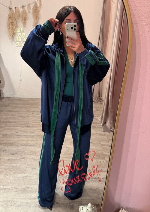 Set Tuta Ciniglia Blu/Verde Kostumn1