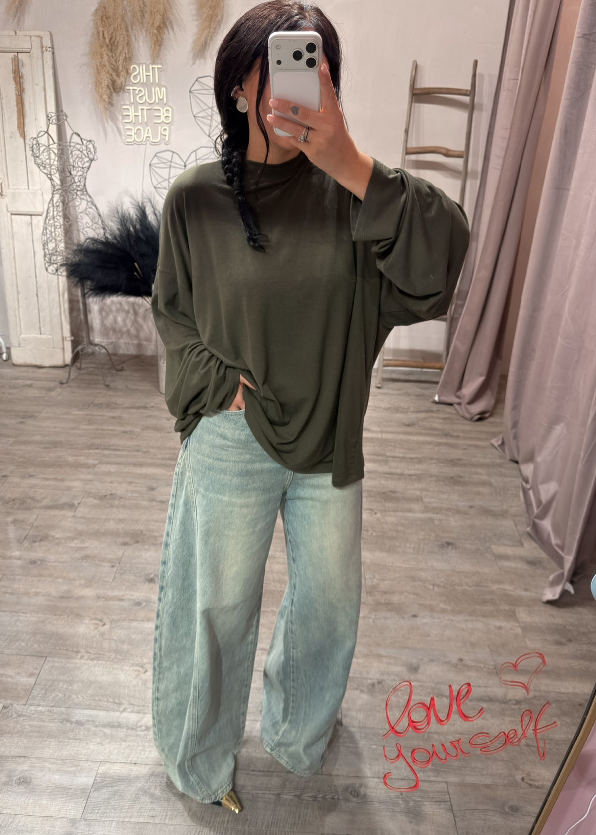 Maxi Maglia Manica Lunga Viscosa Kostumn1 +colori