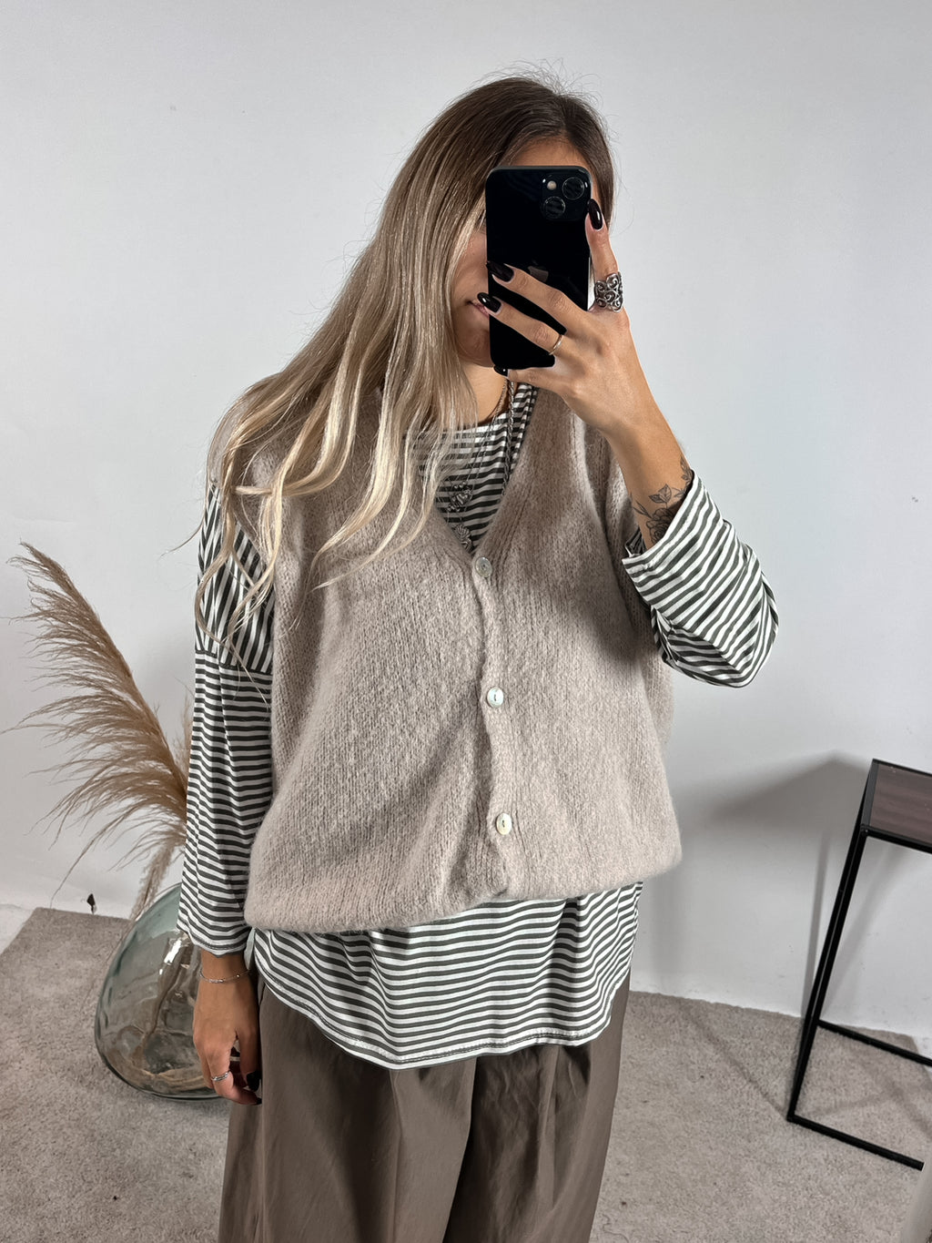 Gilet Alpaca Oversize +colori
